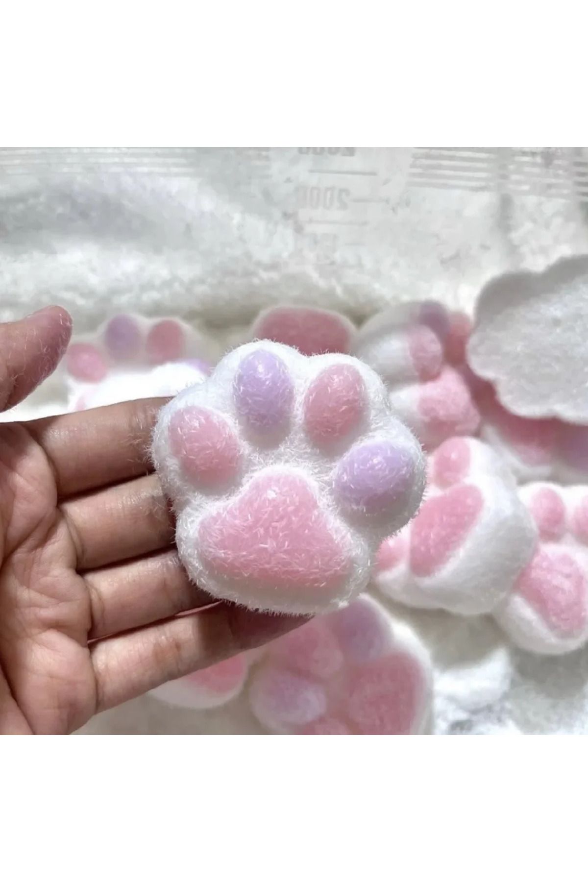 Choice-Mochi Taba Squishy NEW Fidget Toy Mini Kawaii Plush Cat Paw Silicone Small Cat Paw Cute Pink Cat ... 3