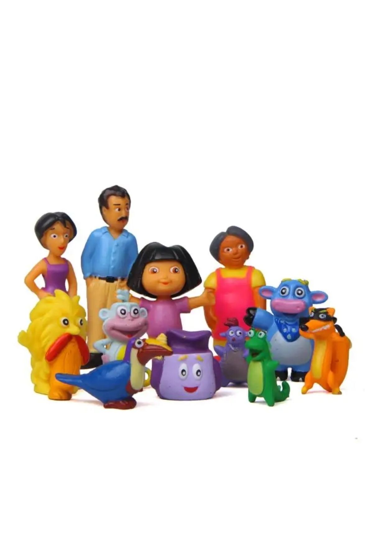 Choice-Anime Cartoon Capsule Toy 12pcs/set enjoys exploring Dora monkey Boots PVC Model Action Figures T... 2