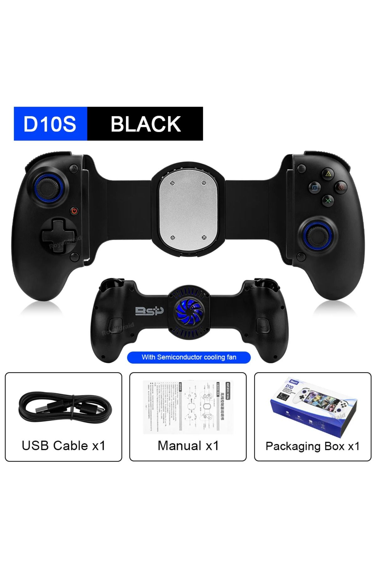 Choice-BSP Stretching Cooling Game Controller D10/D10S For SWITCH/Android For Apple-ios Tablet For PS3/P... 1