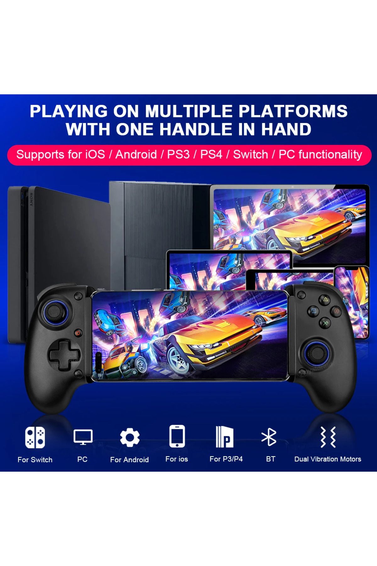 Choice-BSP Stretching Cooling Game Controller D10/D10S For SWITCH/Android For Apple-ios Tablet For PS3/P... 6