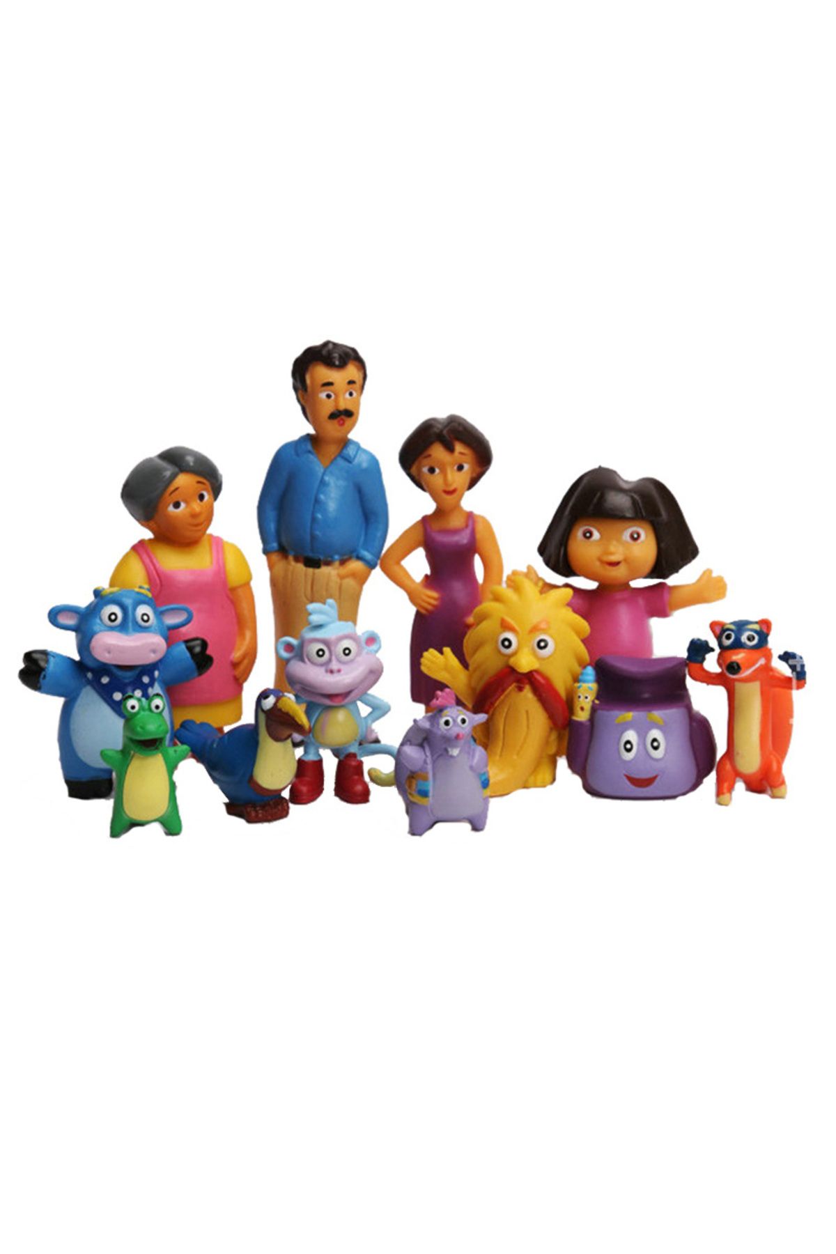 Choice-Anime Cartoon Capsule Toy 12pcs/set enjoys exploring Dora monkey Boots PVC Model Action Figures T... 5