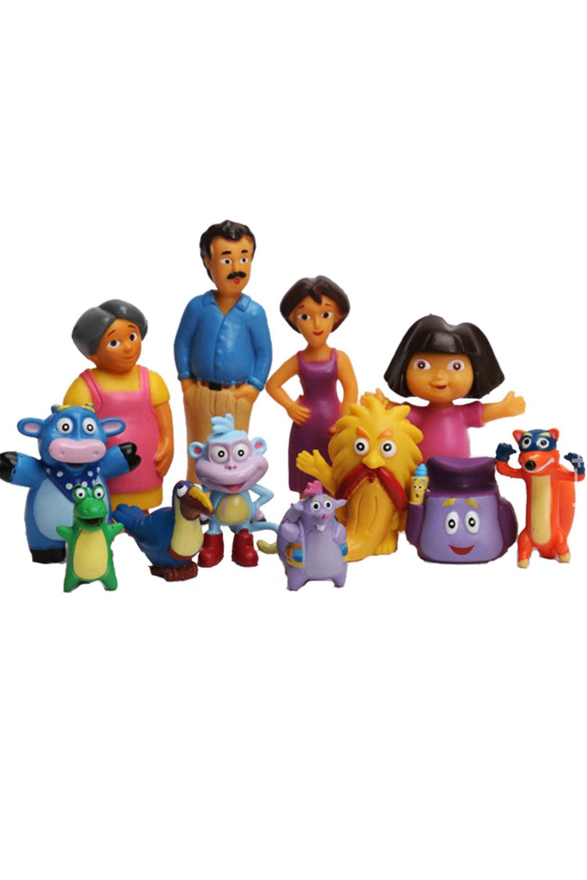 Choice-Anime Cartoon Capsule Toy 12pcs/set enjoys exploring Dora monkey Boots PVC Model Action Figures T... 6