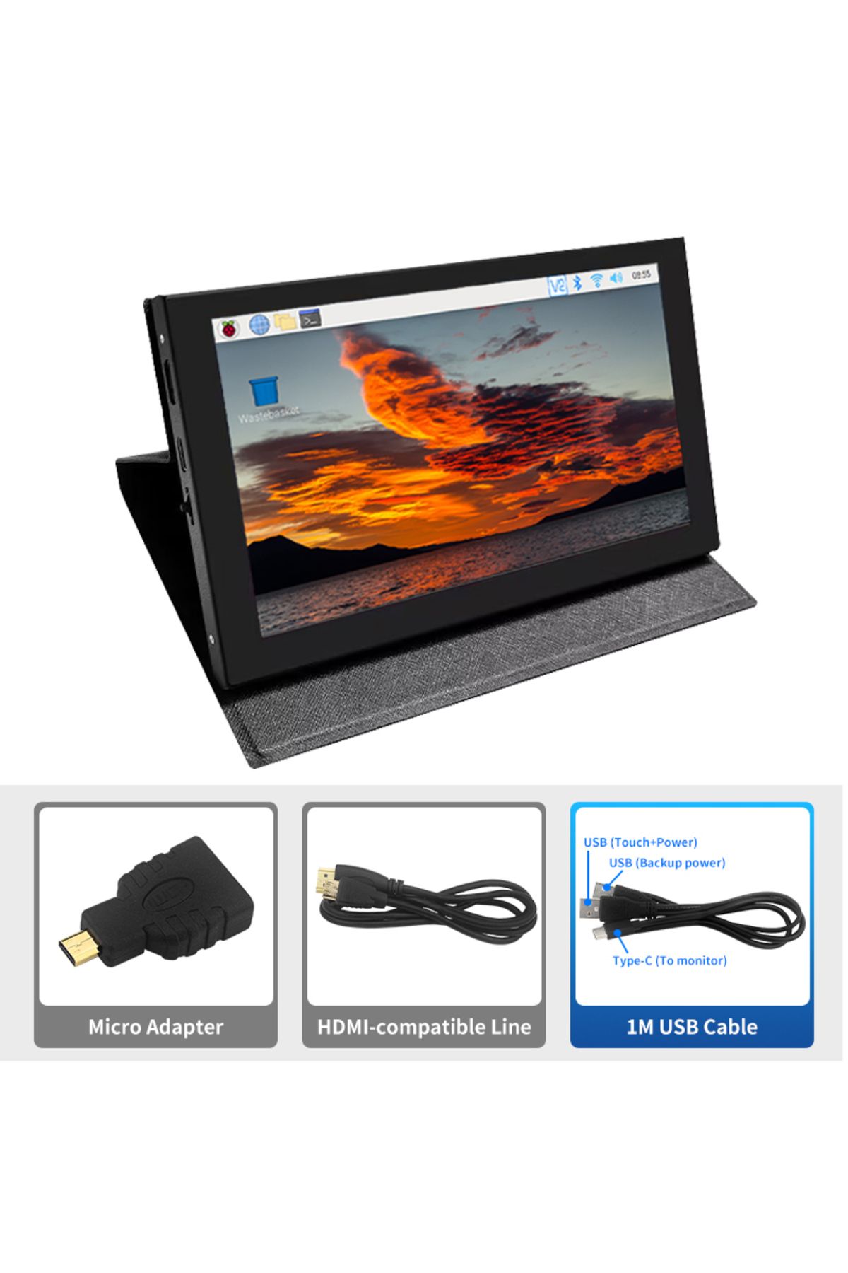 Choice-7 Inch IPS LCD Mini HDMI-compatible Universal Touch Screen for Raspberry Pi 5 4 Windows PC Displa... 1