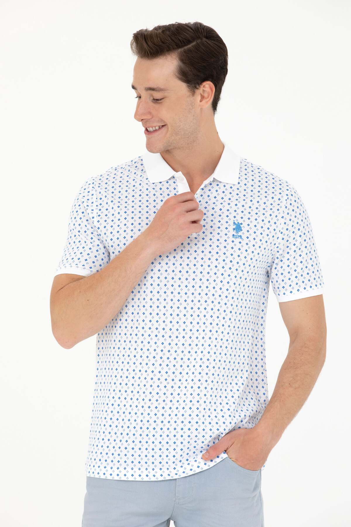 یو اس پولو تی شرت مردانه ساکس مدل ۵۰۲۷۵۴۴۰-VR045