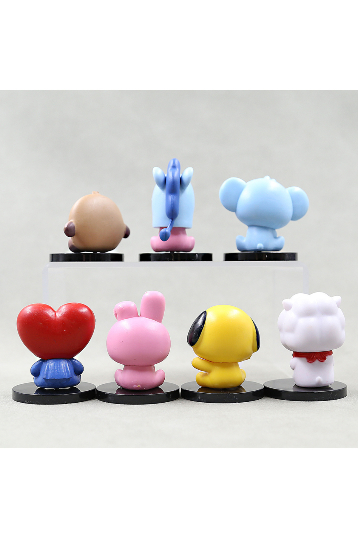 Choice-7pcs/set BT21 Functional Doll Tata Chimmy Creative Ornaments Interactive Full Set Action Figure T... 4