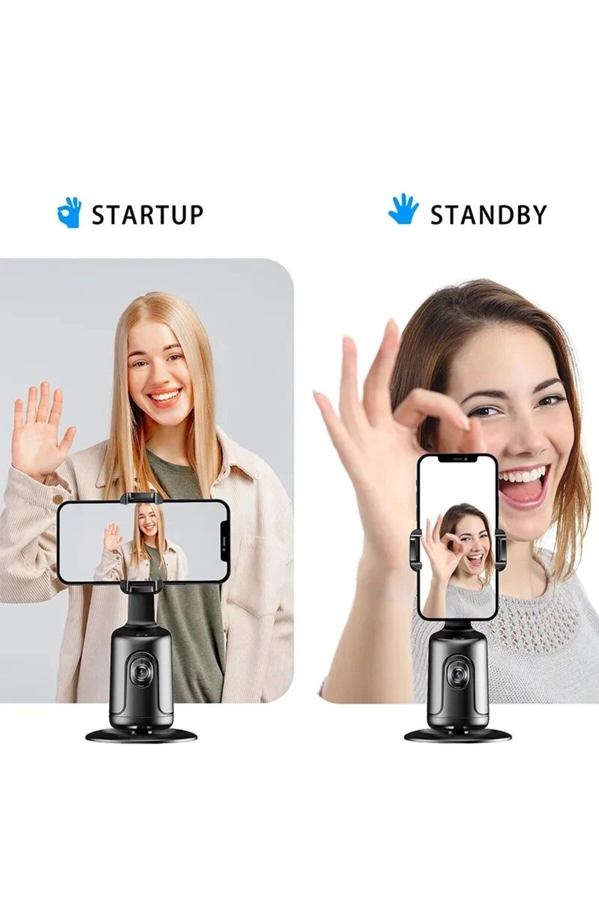 Choice-360 Auto Face Tracking Shooting Gimbal AI Camera Recognition Body Track Intelligent Follow Live S... 3