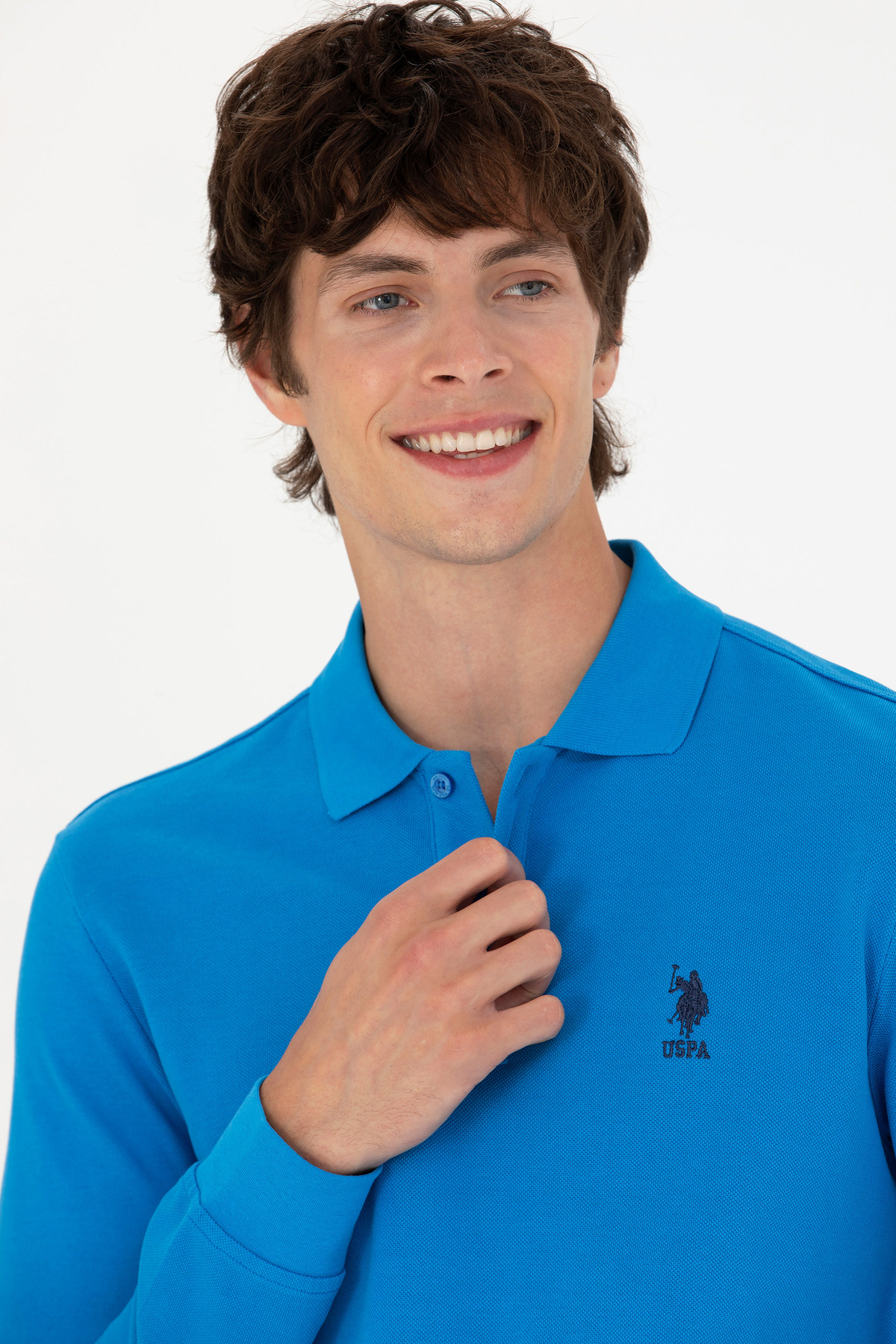 سویشرت مردانه کبالت U.S. Polo Assn. مدل 50276503-VR077 — 2