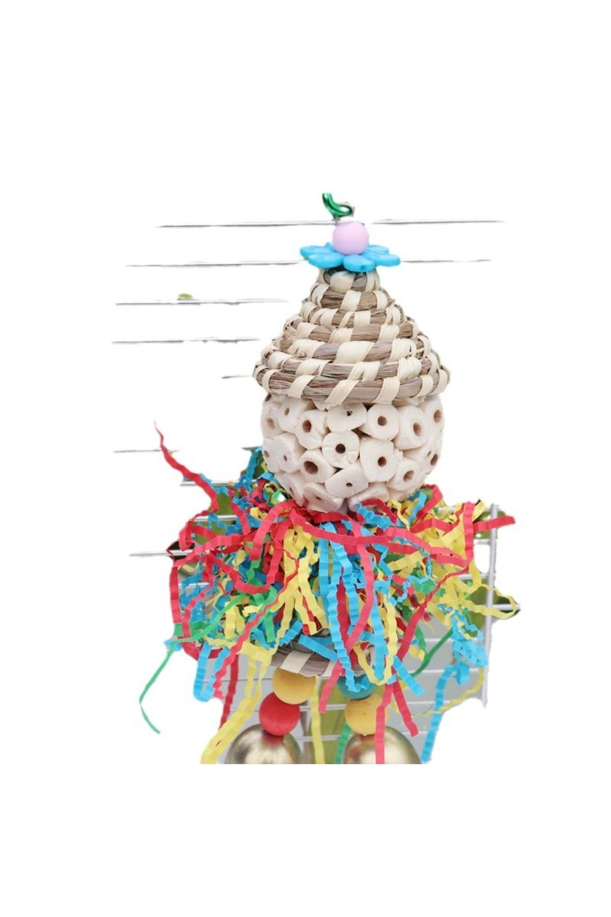 Choice-Bird toys, straw hats, colored shredded paper bells, chewy skewers, puzzle solving, cute doll sha... 6