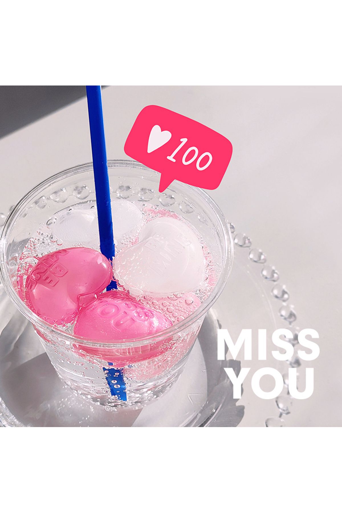Choice-Leeseph 15pcs Reusable Ice Cube, Washable Non-Melting Plastic Heart Shape Ice Cubes for Drinks, W... 7