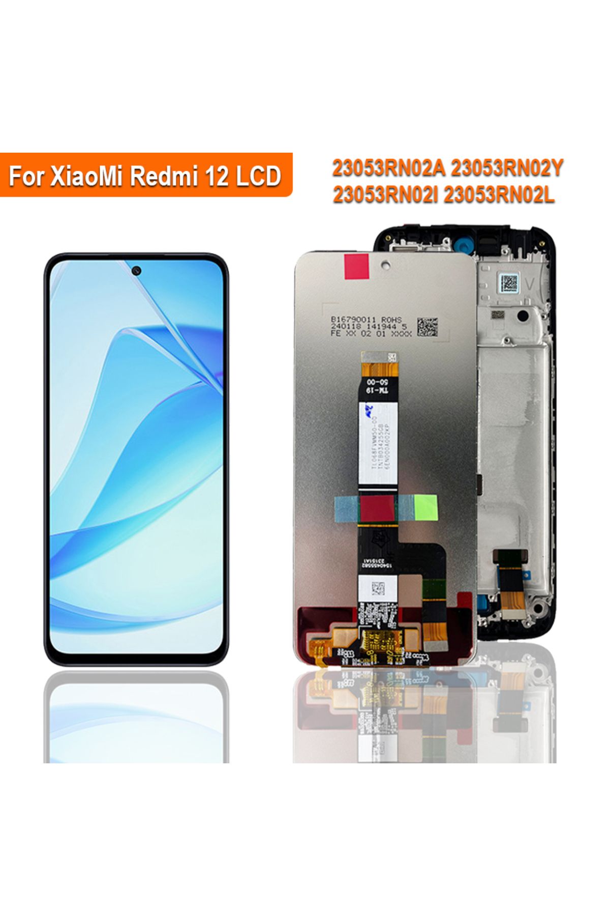 Choice-6,79" Display 23053RN02I 23053RN02Y Premium LCD For Xiaomi Redmi 12 LCD Touch Screen Digitizer As... 8