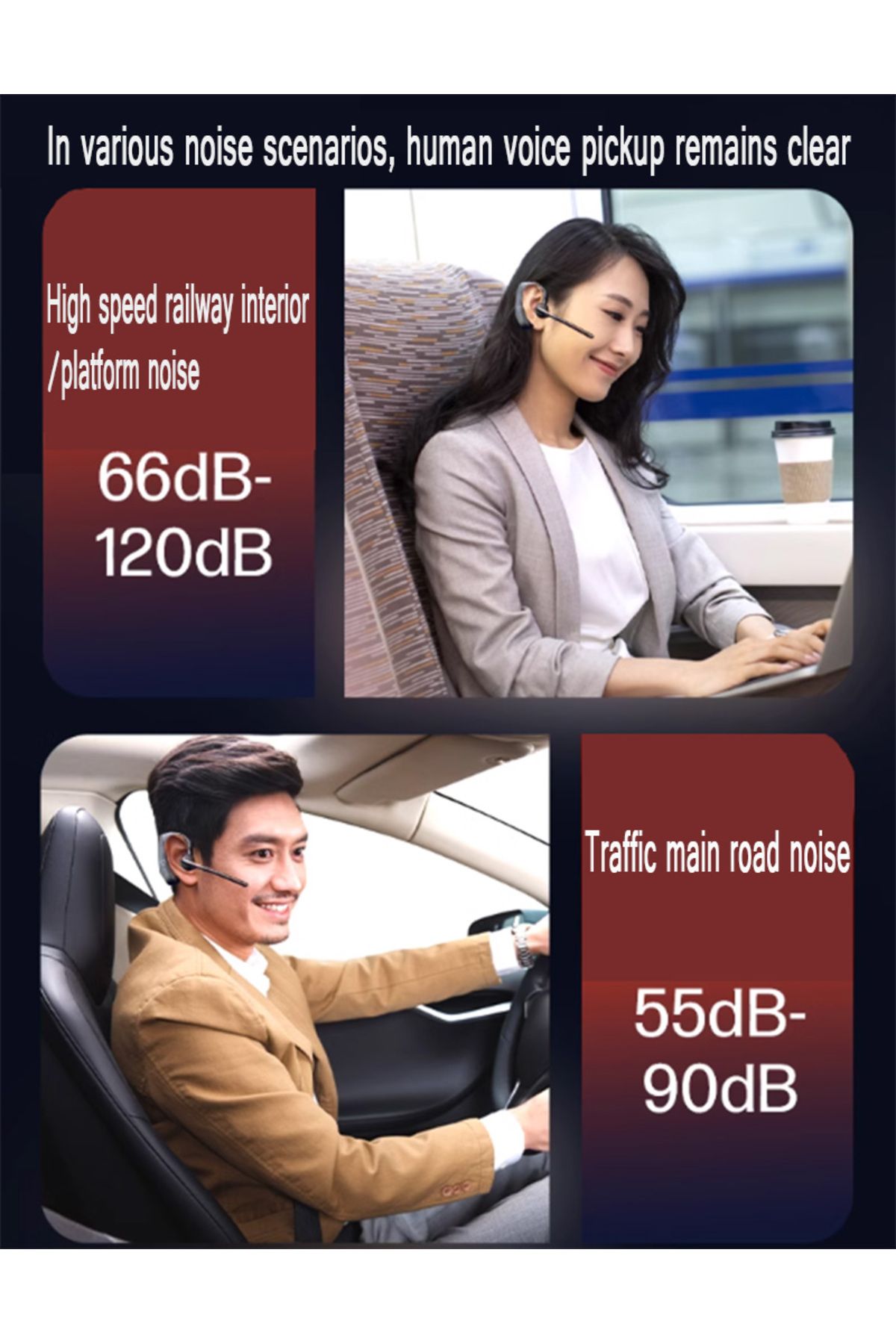 Choice-Poly PLT Voyager 5200-5200 UC Bluetooth Wireless Headset Noise Reduction Business Earphone Softwa... 2