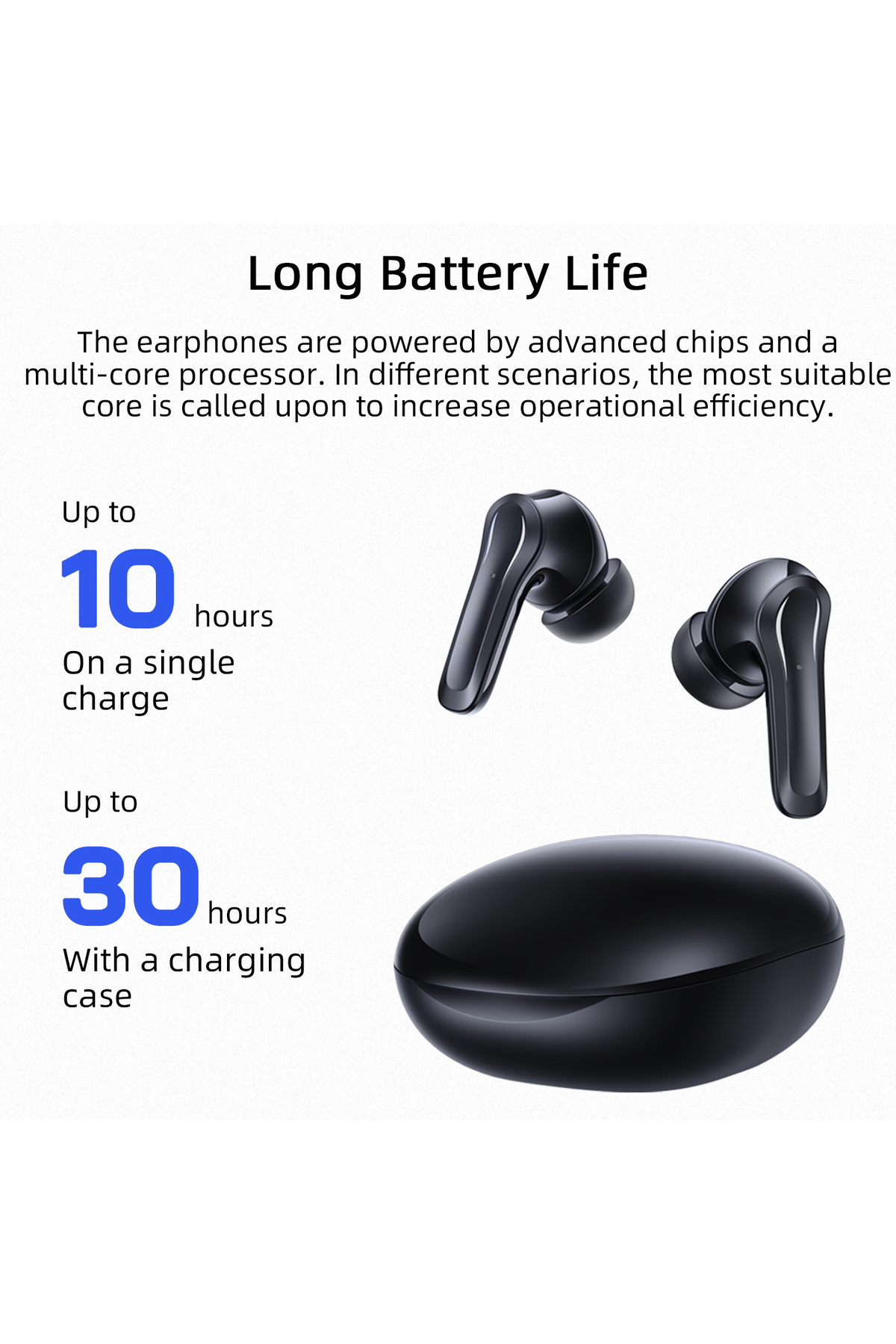 Choice-VANIR Wireless Bluetooth Earbuds,AI Noise Canceling,Call Noise Reduction, In-ear Earphones,IP55 W... 5