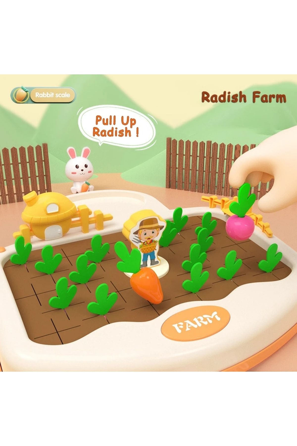 DUTRIEUX-Toddler Montessori Math Toy Radish Harvest Memory Game Number Sense Scale Learning Counting Early... 3