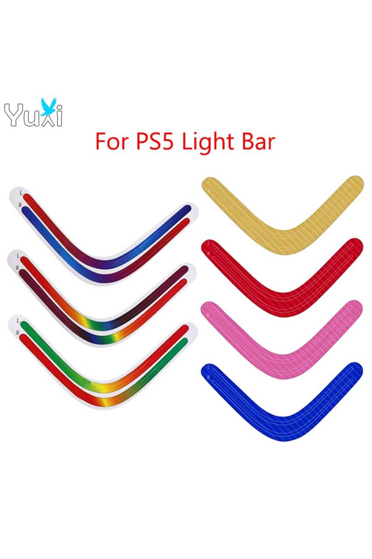Choice-YuXi For PS5 LED Light Bar Rainbow Gradient Sticker for PS 5 Drive Digital Edition Host Self Adhe... 2