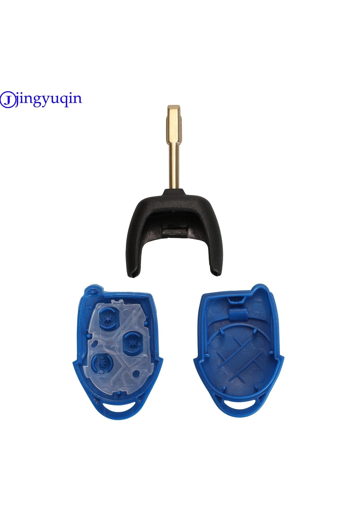 jingyuqin-10ps 3 Buttons Transit Connect Set Remote Car Key Shell Cover For Ford Transit Blue Case 6