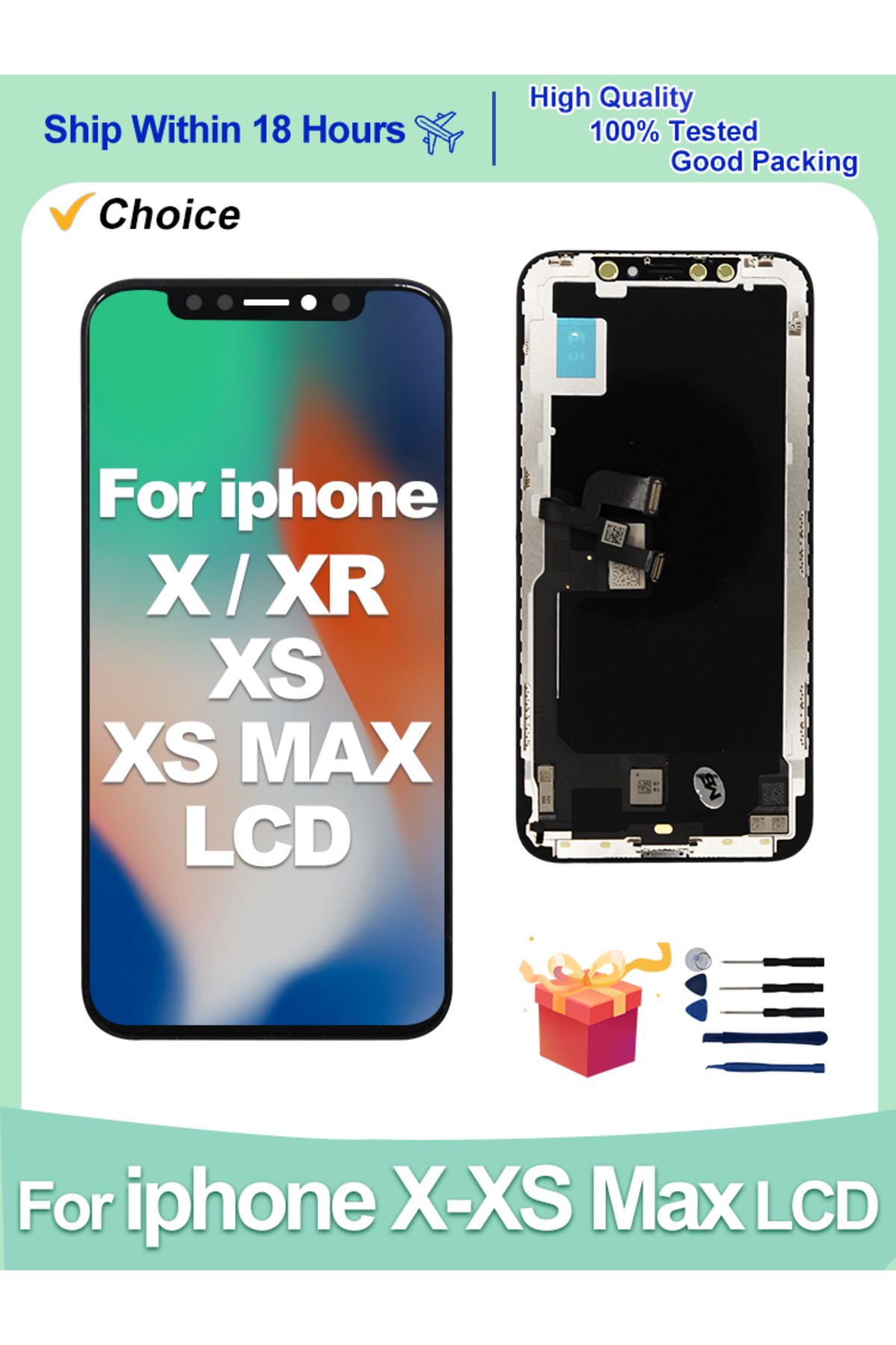 MSMADE-AAAA+ OLED For iPhone X XS LCD Display No Dead Pixel Screen Digitizer Replacement Parts Incell Di... 7