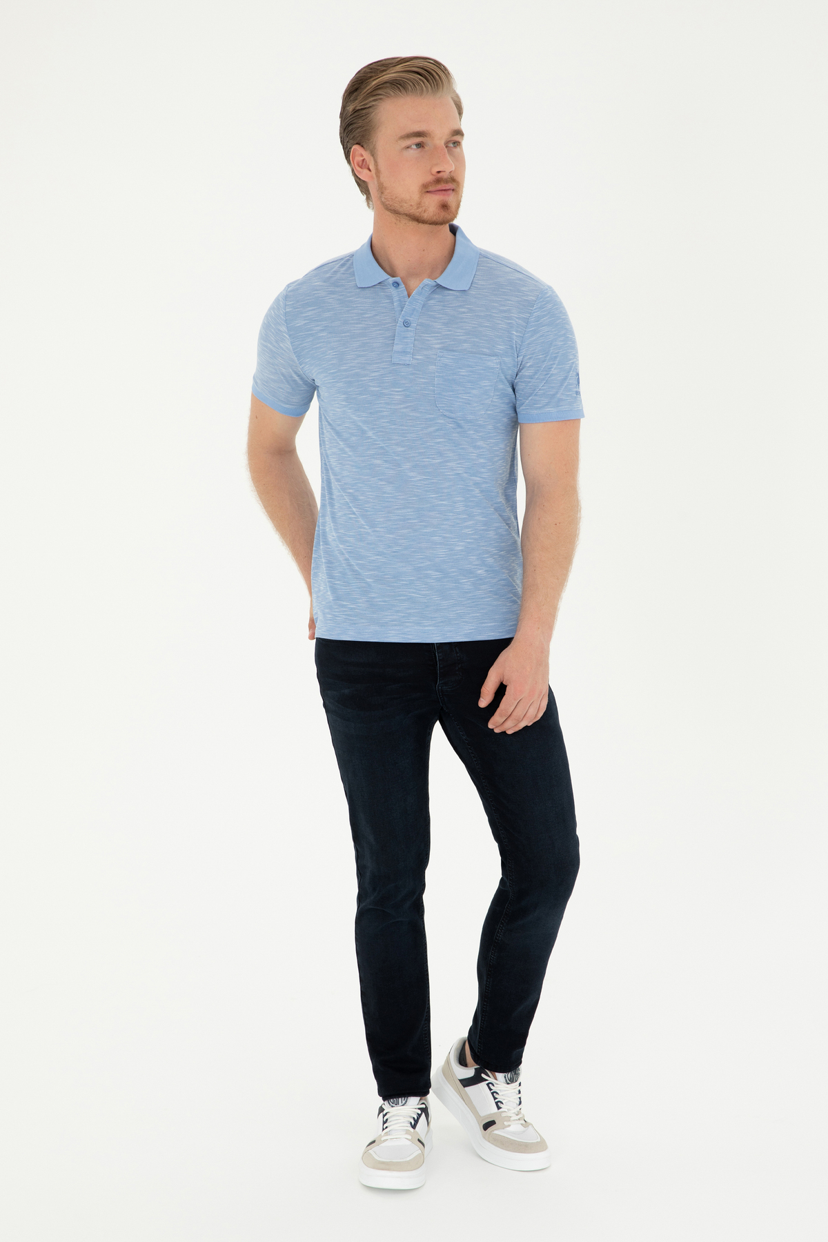 پولوشرت مردانه یقه پلو | یو اس پولو U.S. Polo Assn. 1028426 TR - تصویر 4