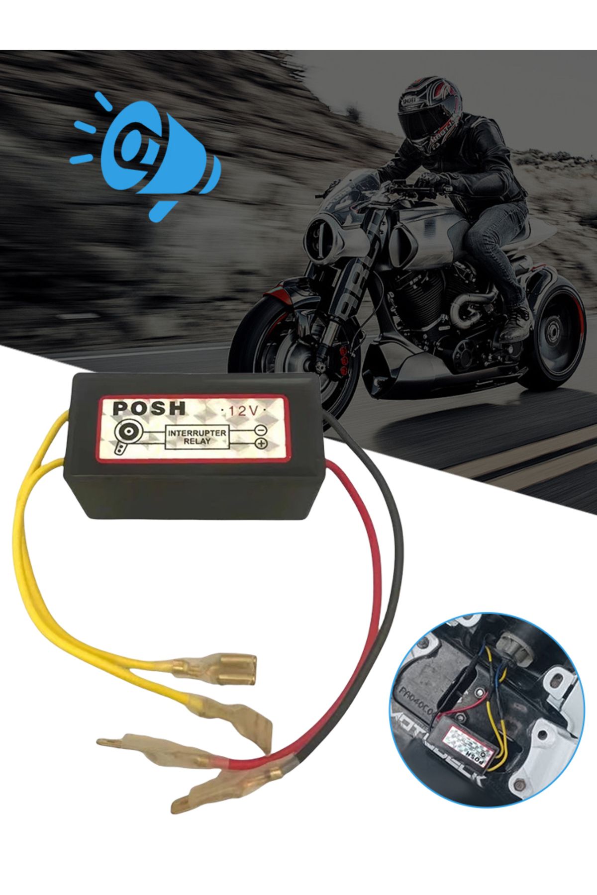 Choice-12V Horn Interrupter Relay Horn Auto Speaker Signal Relay Controller Relay for Making Horn Sound ... 8