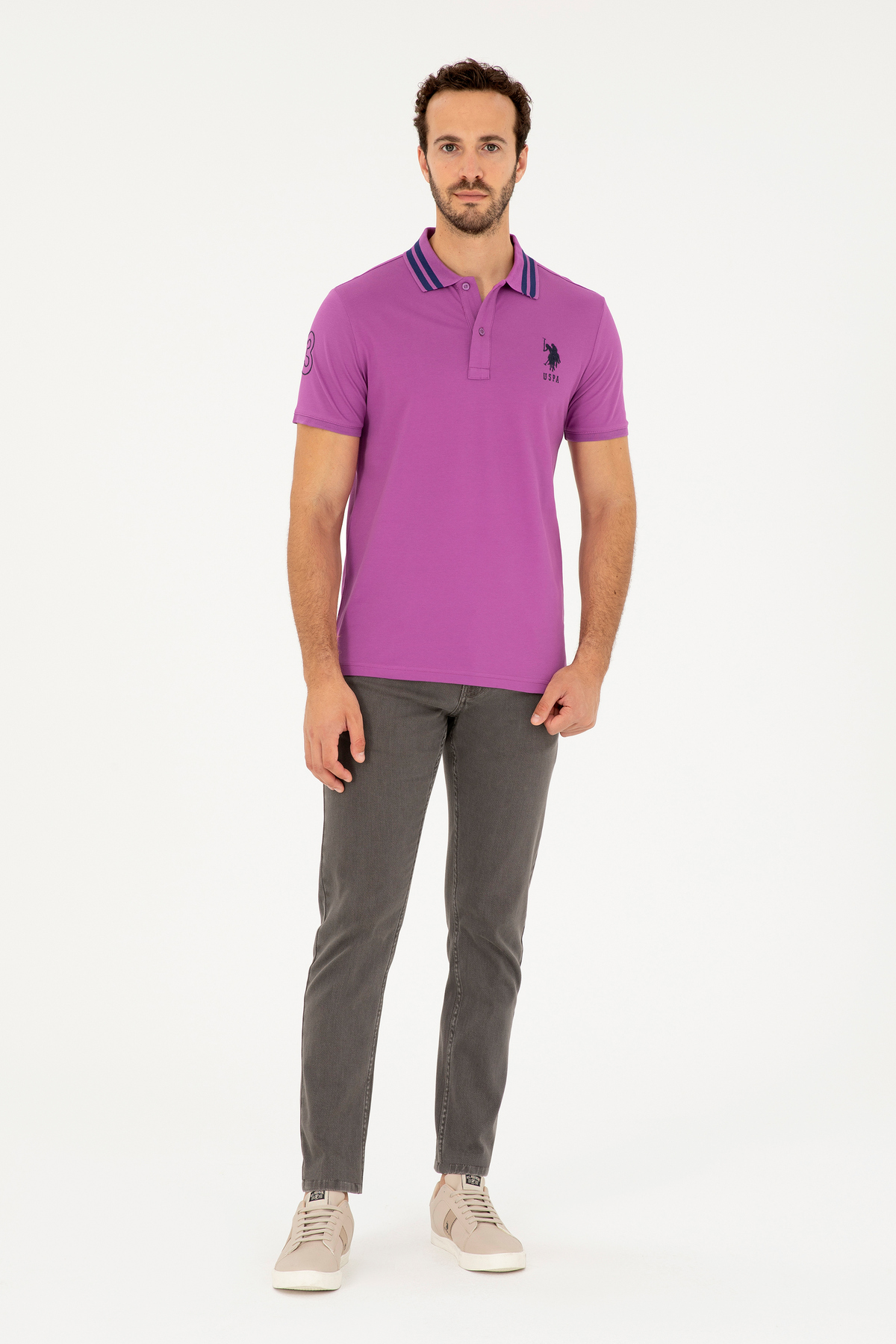 پولوشرت مردانه یقه پلو | یو اس پولو U.S. Polo Assn. 1035401 TR - تصویر 4