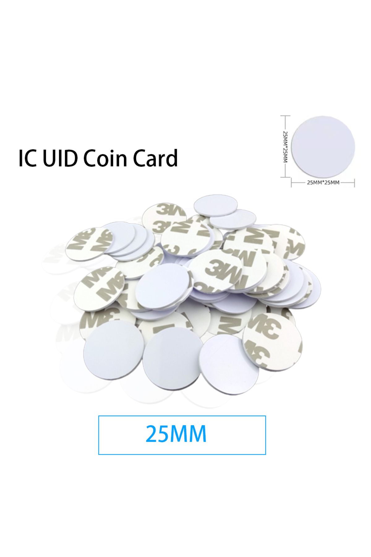 Choice-UID Rewritable Magic Card RFID Smart Chip 25MM Tag 13.56Mhz Clone Badge 1K S50 NFC Changeable Tok... 3