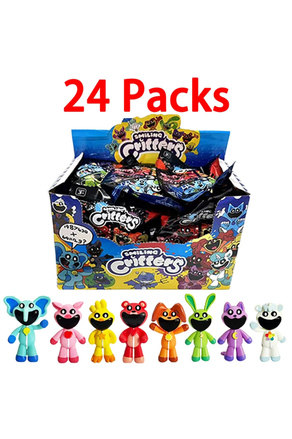 Choice 10cm Anime Smiling Critters figures catnap Mystery Box