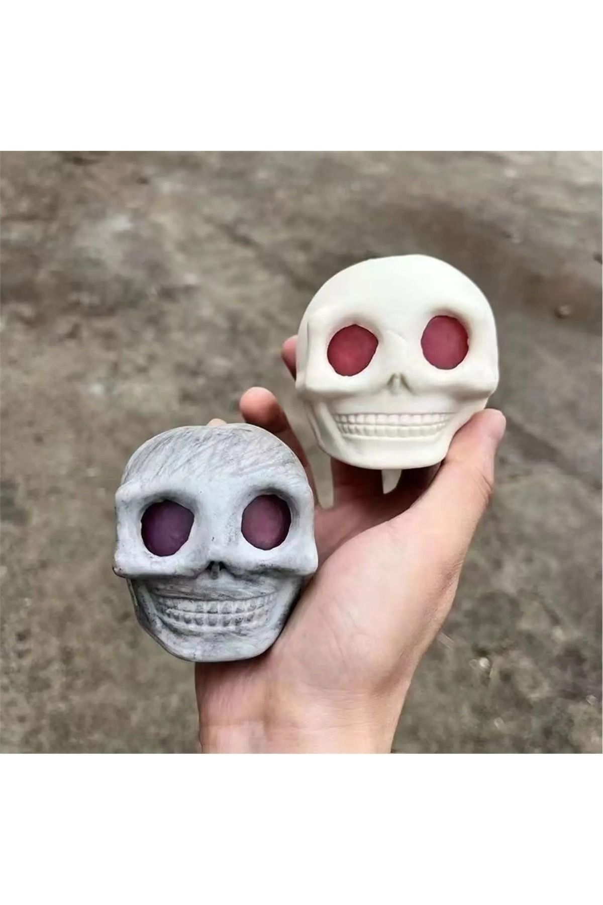 GSF-Funny Gothic Squeeze Skull Toys Squishy Horror Skull Stress Relief Vent Kneading Decompression To... 1