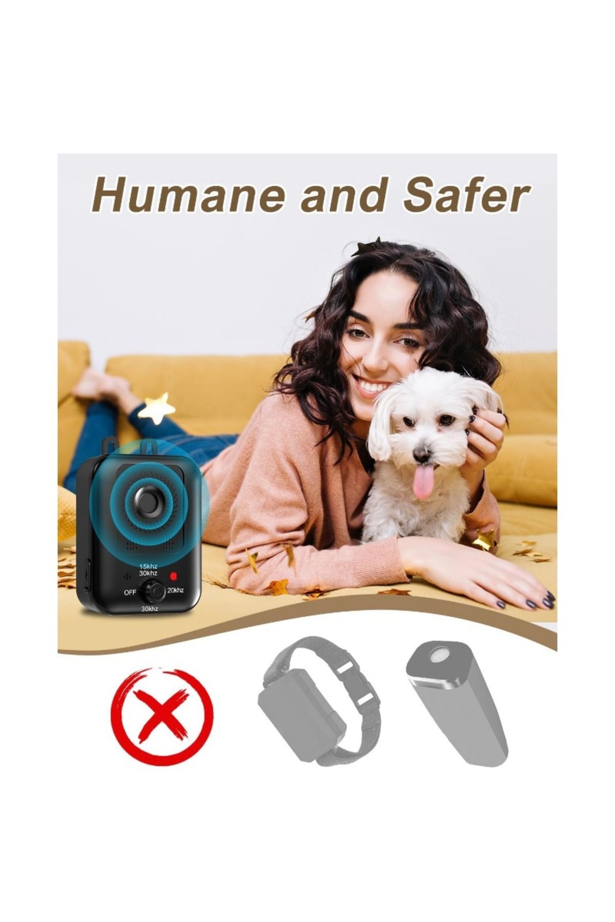 Choice-Ultrasonic Dog Repellent Anti Barking Device Dog Barking Control Device Stop Barking Dog Suitable... 7