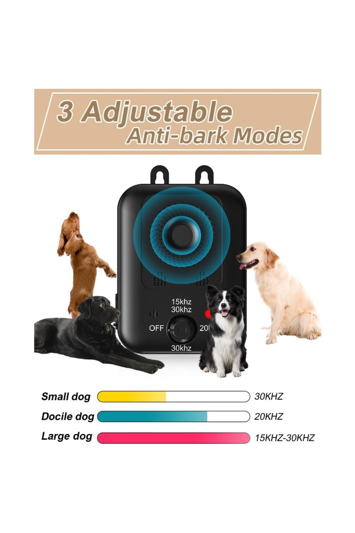 Choice-Ultrasonic Dog Repellent Anti Barking Device Dog Barking Control Device Stop Barking Dog Suitable... 4