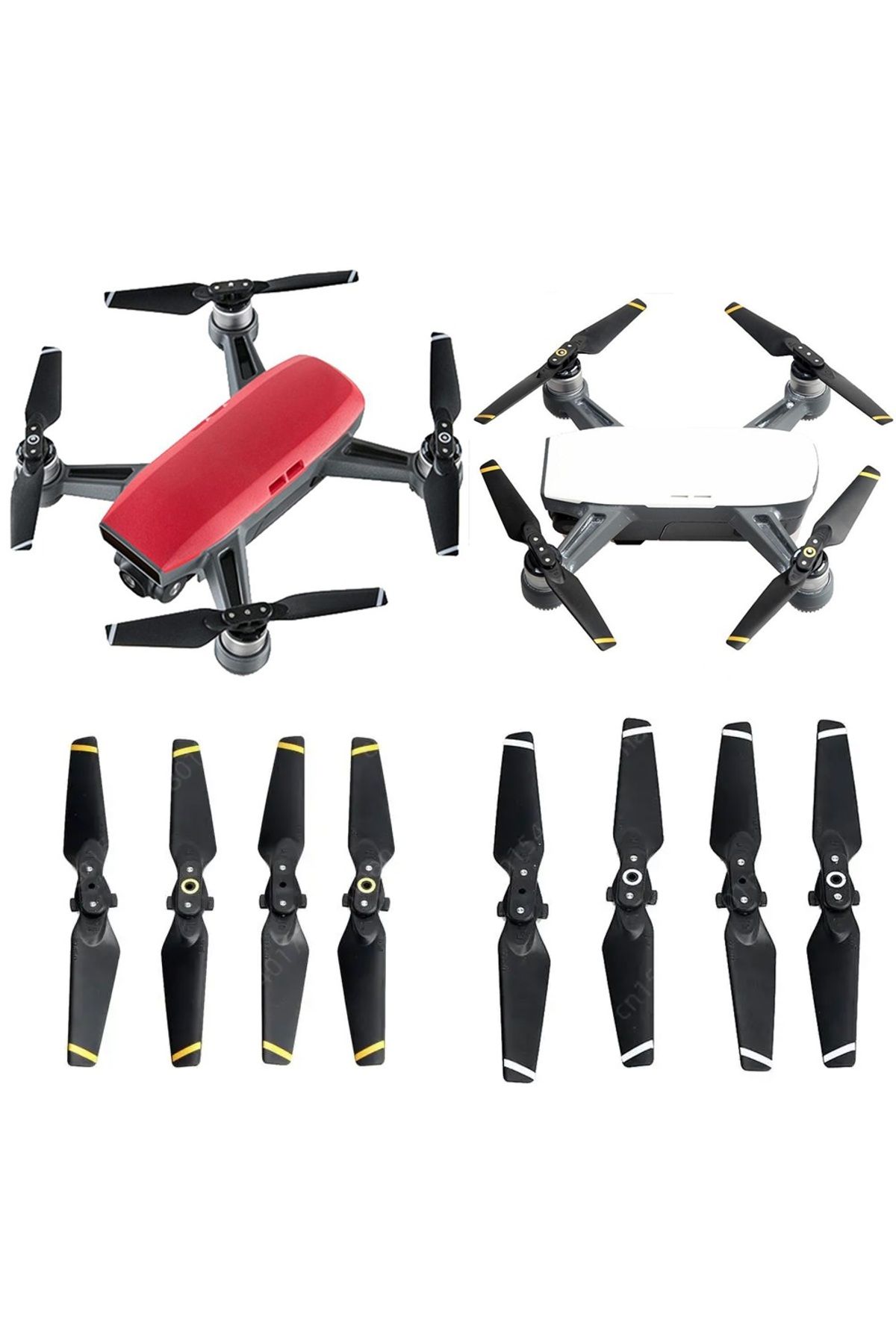 MOJOYCE-8pcs for DJI Spark Propeller Quick-release Folding Carbon Fiber Blades Propeller for DJI Spark Dr... 3