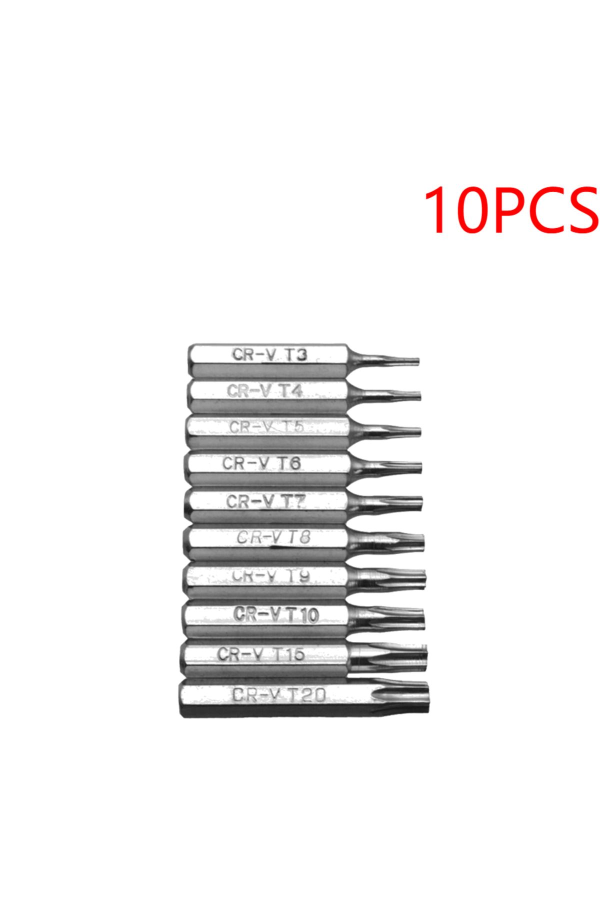 Choice-50-10pcs 4mm CR-V Torx Screwdriver Bits Set T3 T4 T5 T7 T8 T9 T10 T15 T20 Batch Head Mobile Repai... 1