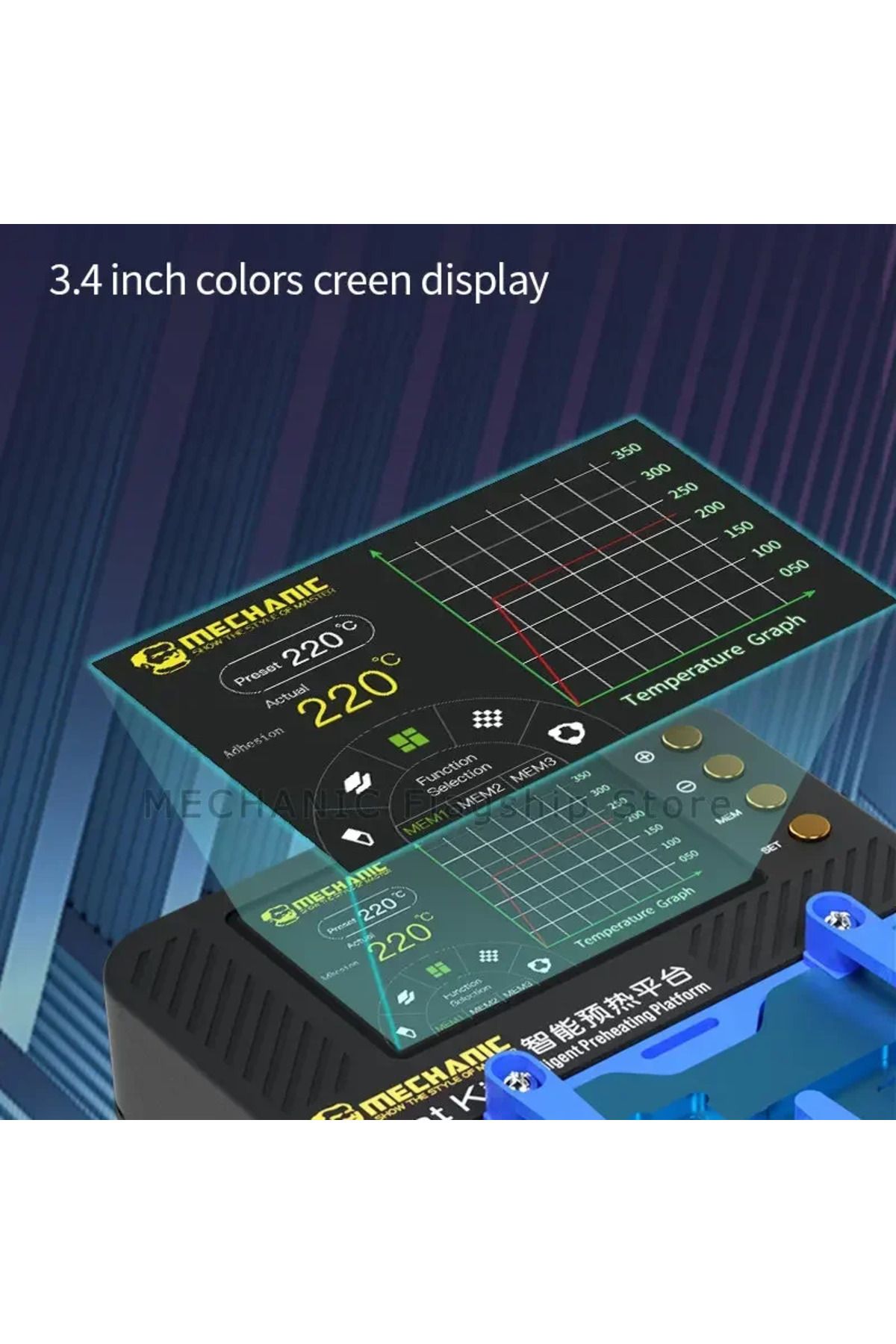 Choice-MECHANIC HEAT KIT Intelligent Reflow Heating Platform for IPhone X-15PM Motherboard PCB CPU Degum... 3
