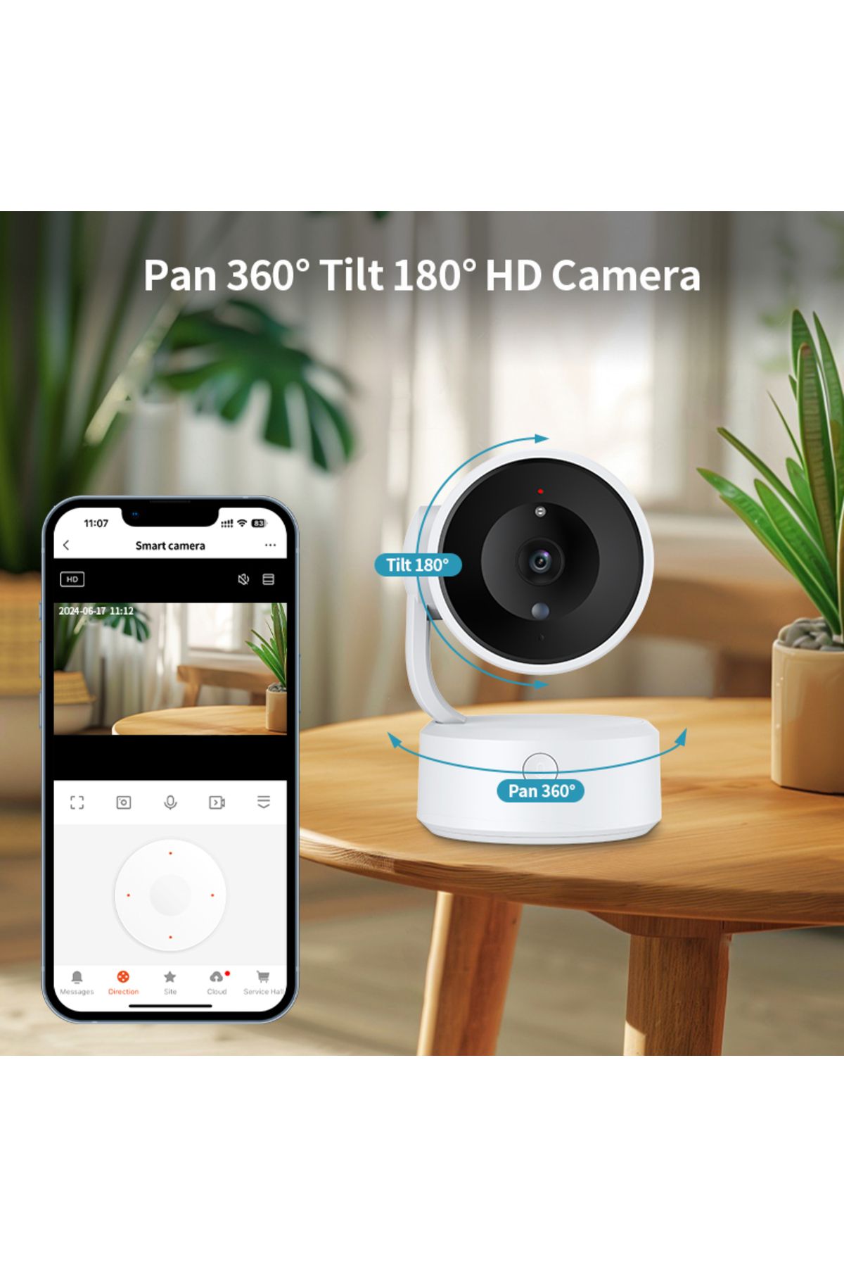 Choice-Tuya Smart WIFI 360 Camera 2-Way Voice Intercom Indoor Wireless Video Surveillance Cameras Smart ... 2