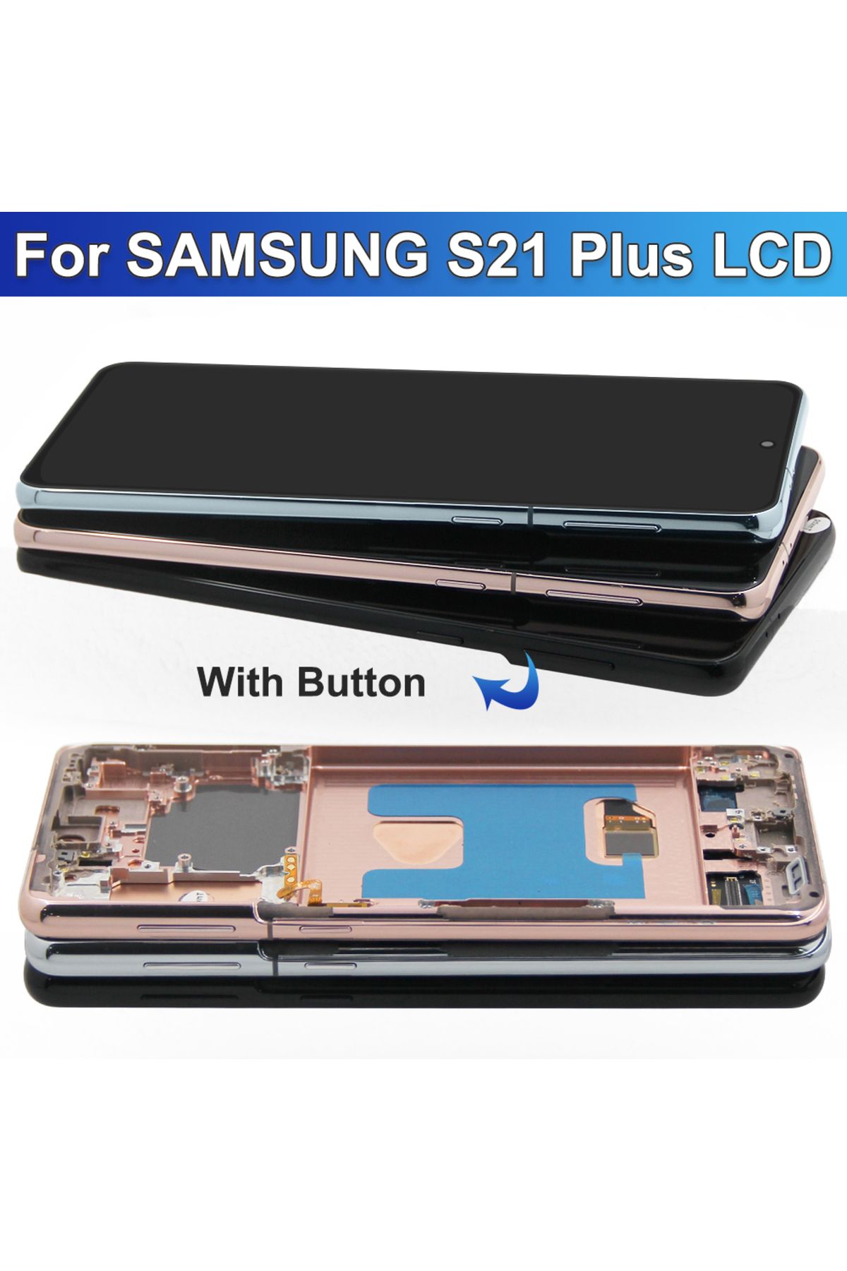 sinmaytai-For AMOLED For Samsung S21 Plus LCD Display Touch Screen  Digitizer Assembly For S21+ G996B SM-G9... 4