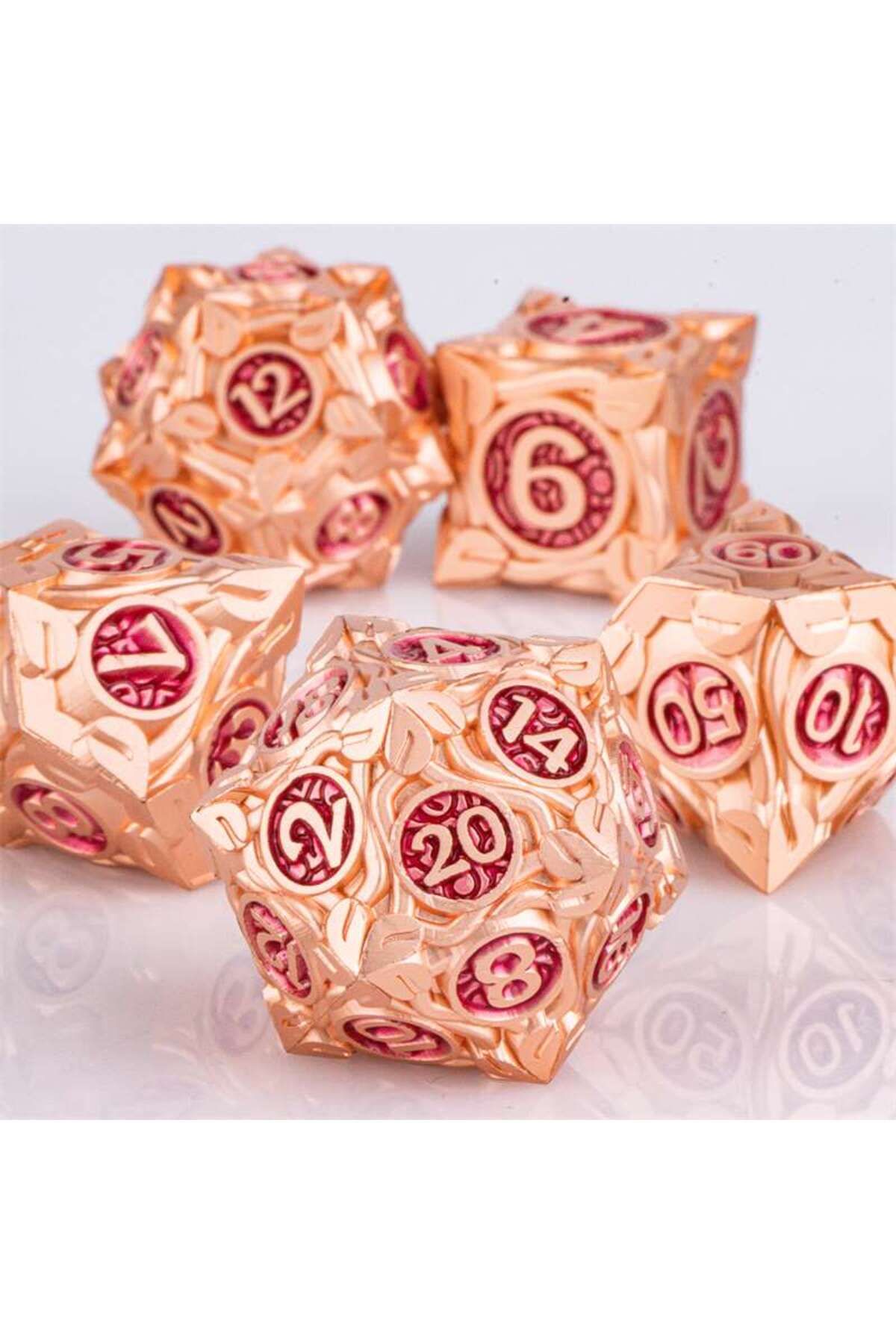 Choice-7pcs Dice Set DND Metal Dice Full Set Dice for Dungeons and Dragons Polyhedral Dice RPG Dice D&D ... 3