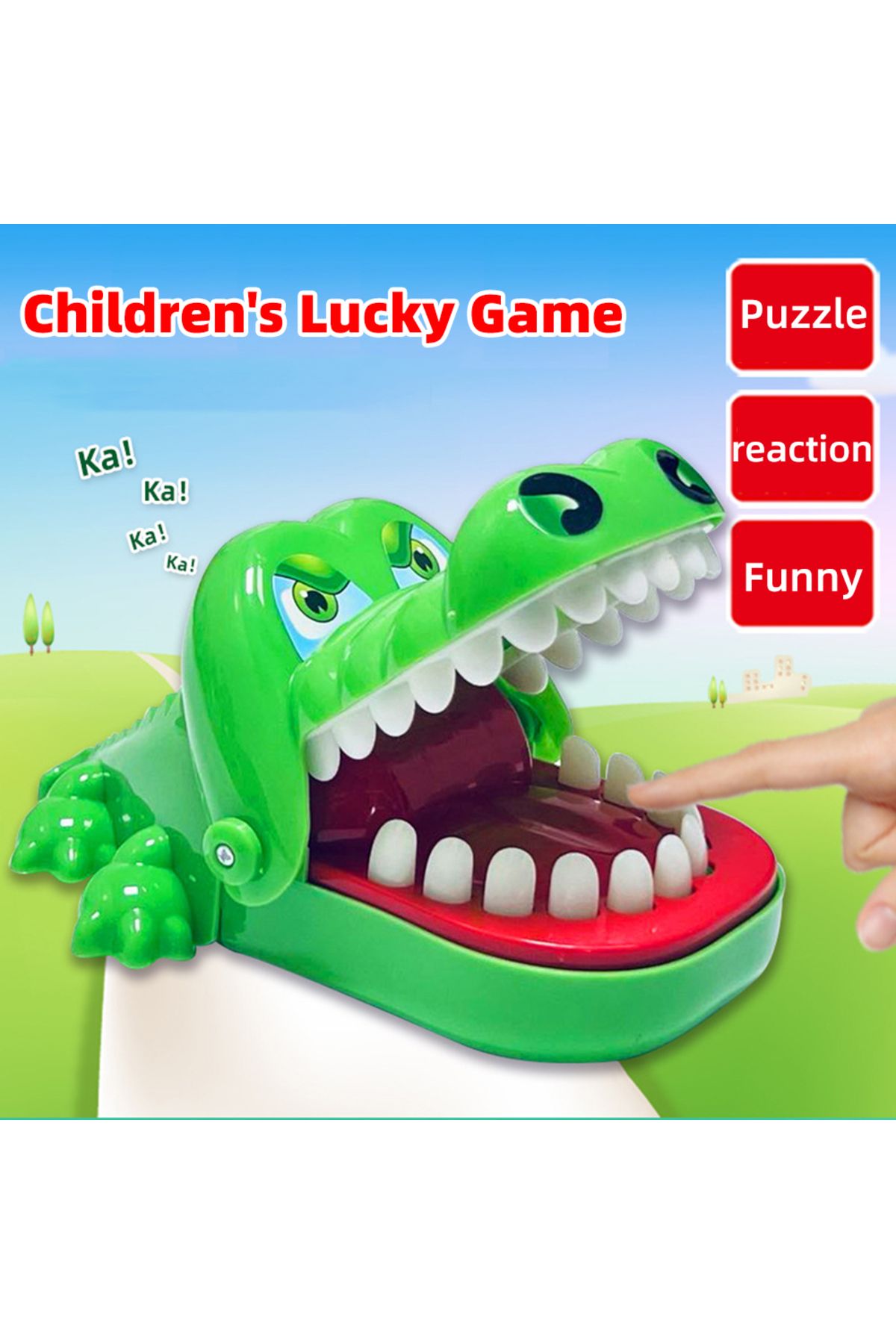 Choice-Crocodile Teeth Trick Toy Children's Crocodile Bite Finger Response Training Novelty Children's L... 2