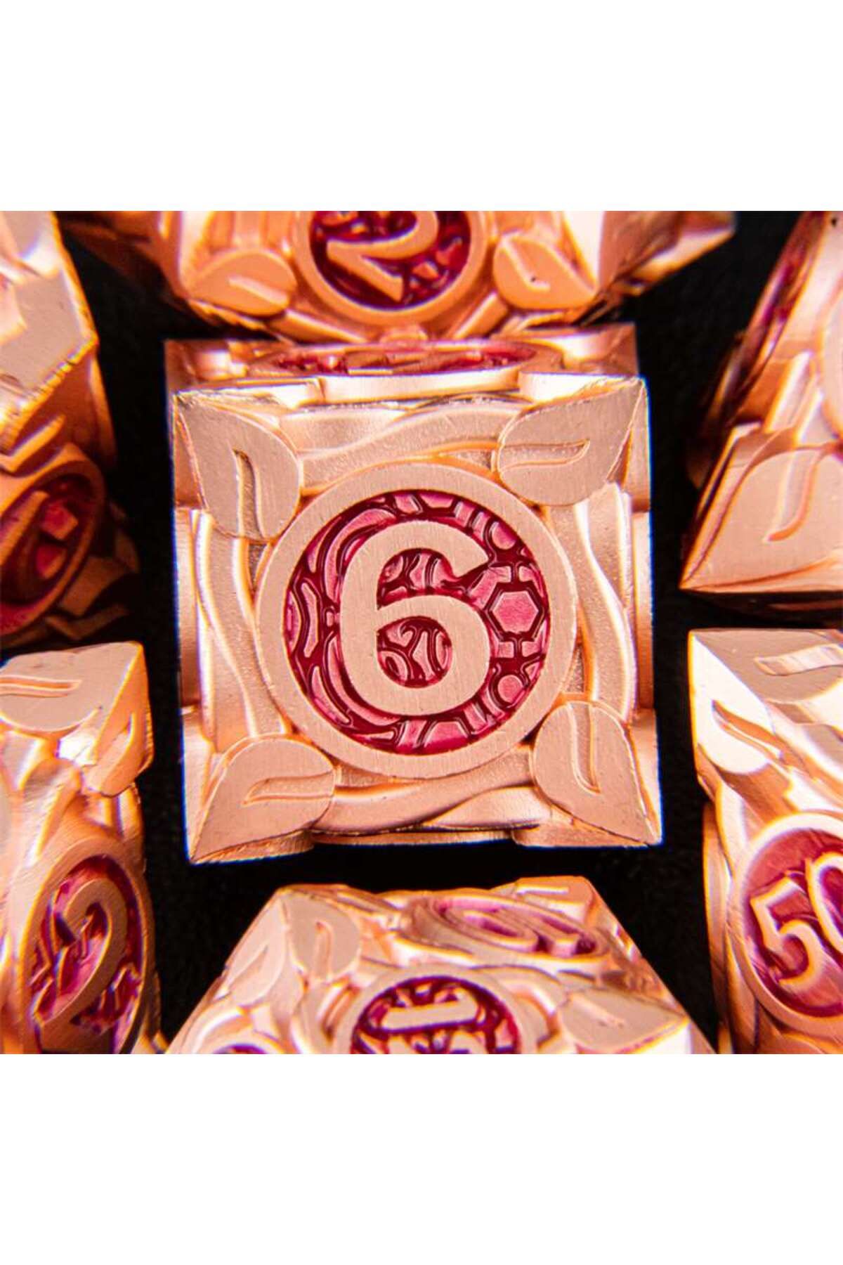 Choice-7pcs Dice Set DND Metal Dice Full Set Dice for Dungeons and Dragons Polyhedral Dice RPG Dice D&D ... 4