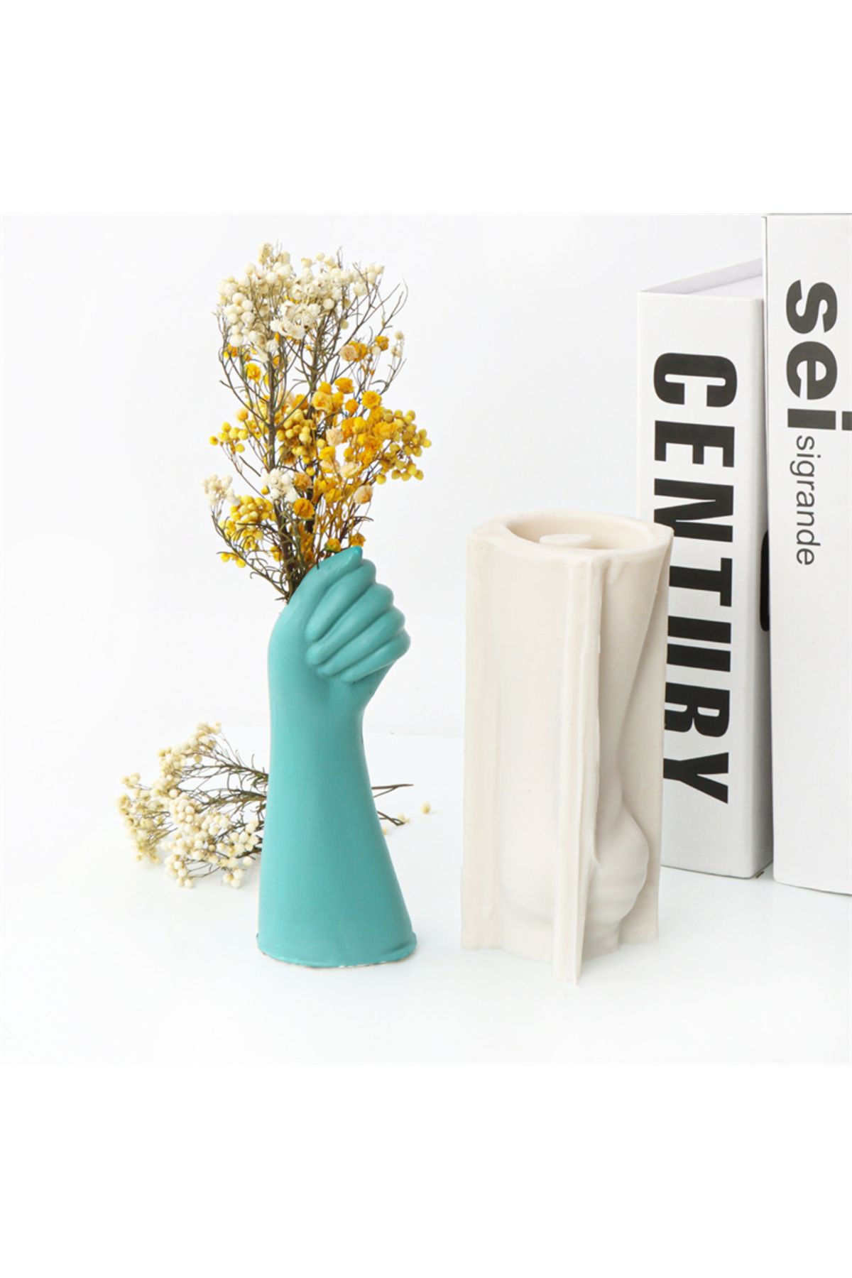 Choice-3D Cute Animal Zebra Candle Holder Silicone Mold DIY Hand Vase Lip Candle Holder Mold Plaster Dro... 5
