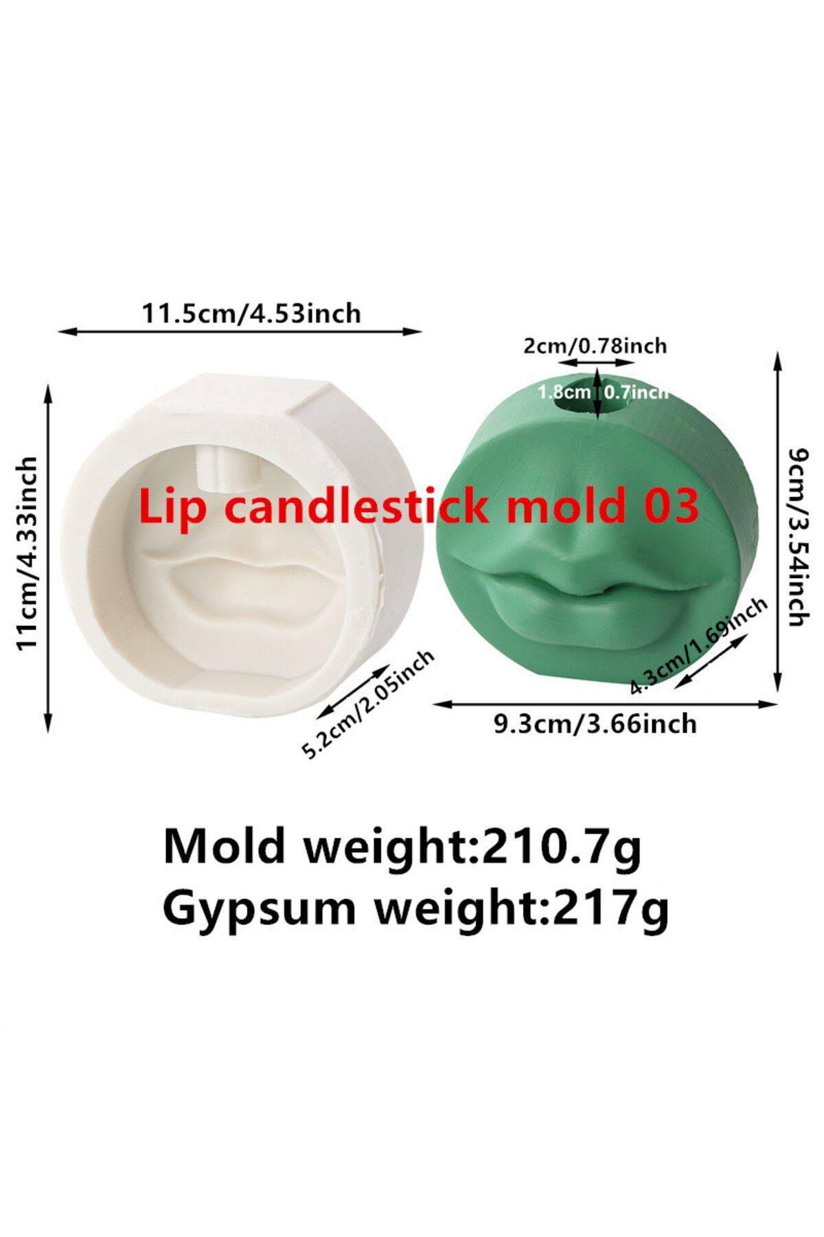 Choice-3D Cute Animal Zebra Candle Holder Silicone Mold DIY Hand Vase Lip Candle Holder Mold Plaster Dro... 1