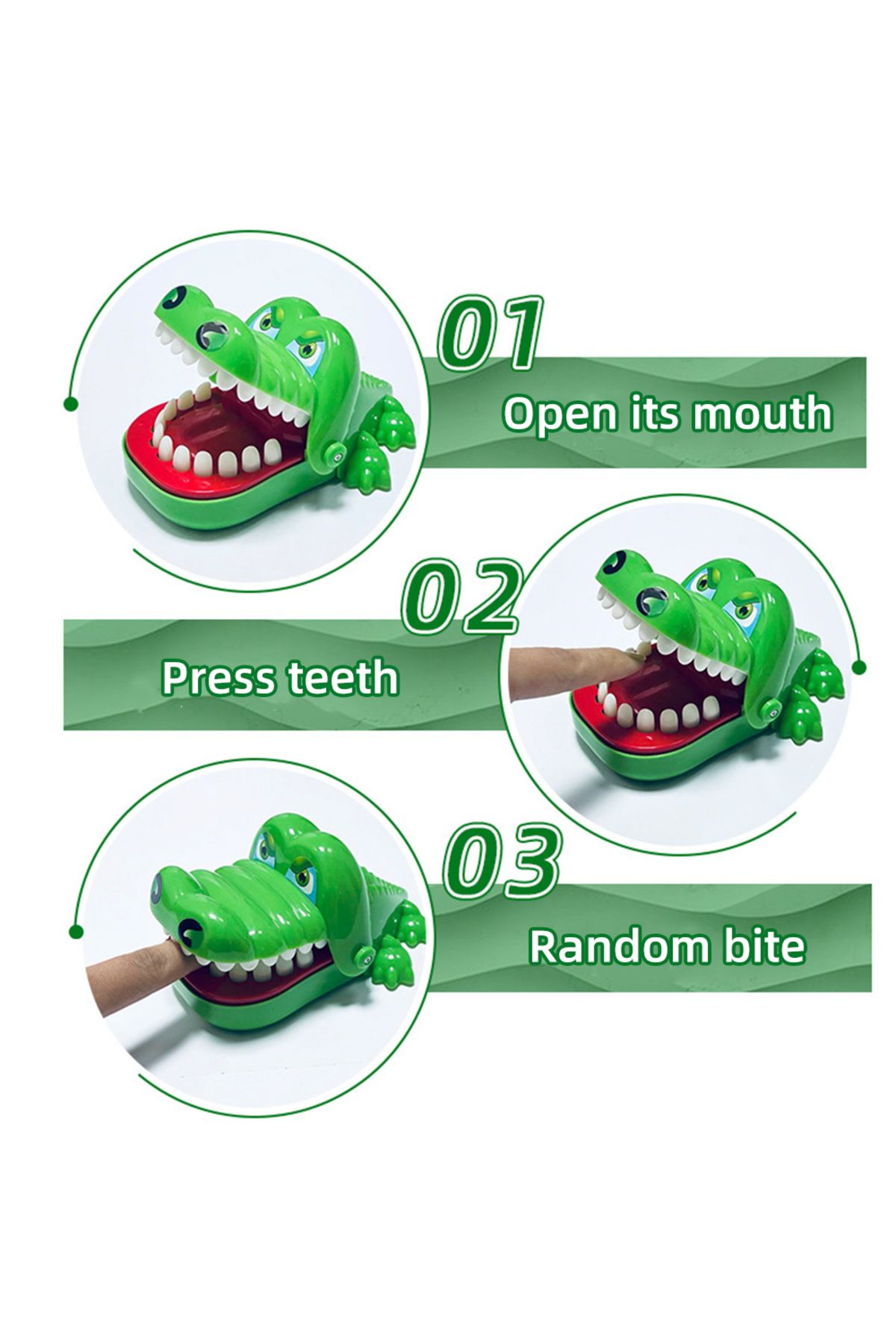 Choice-Crocodile Teeth Trick Toy Children's Crocodile Bite Finger Response Training Novelty Children's L... 3