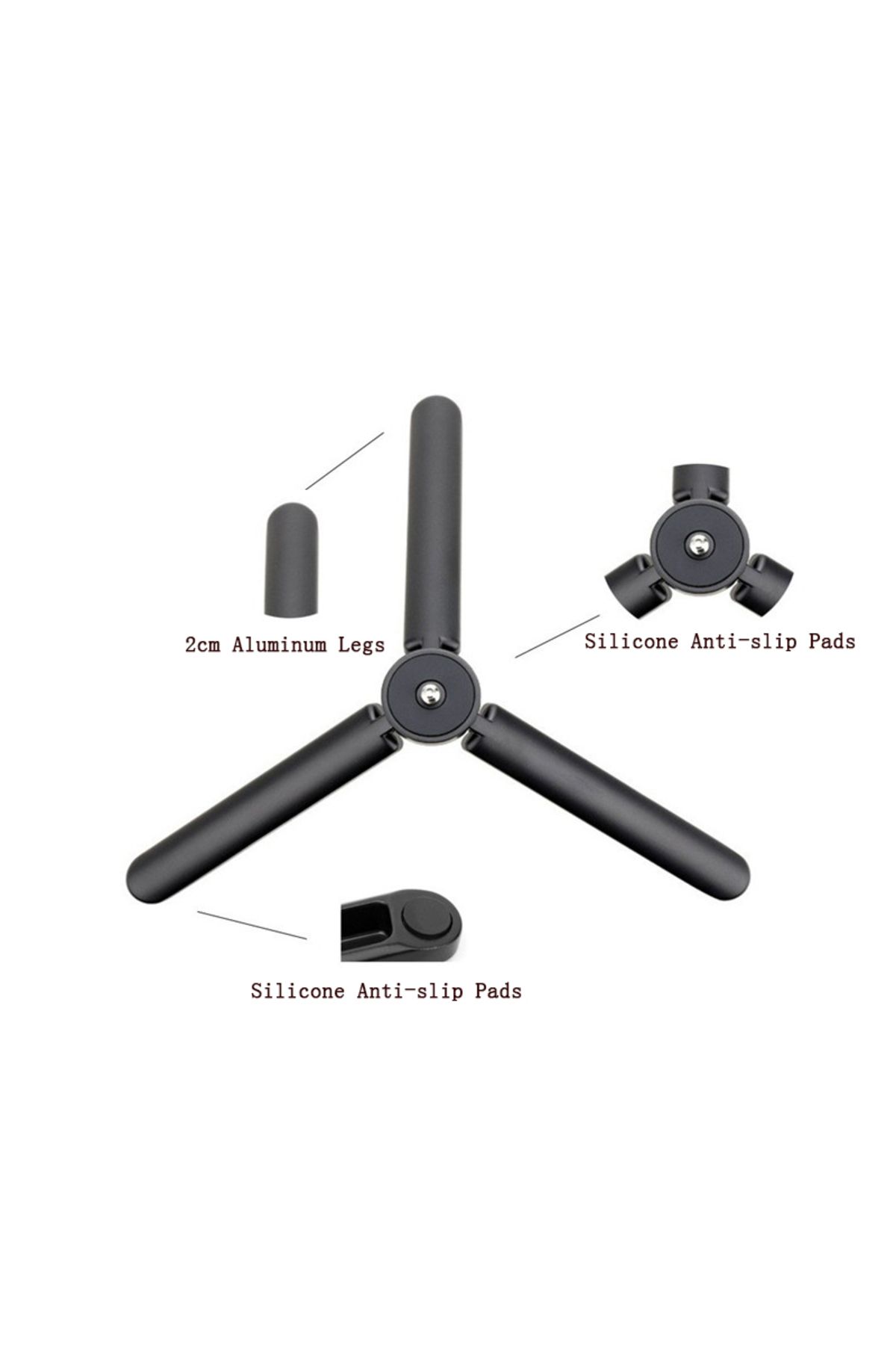 Choice-Extendable Mini Camera Tripod Portable Selfie Stick Handle Grip Tripod for DSLR Camera Webcam Pho... 5