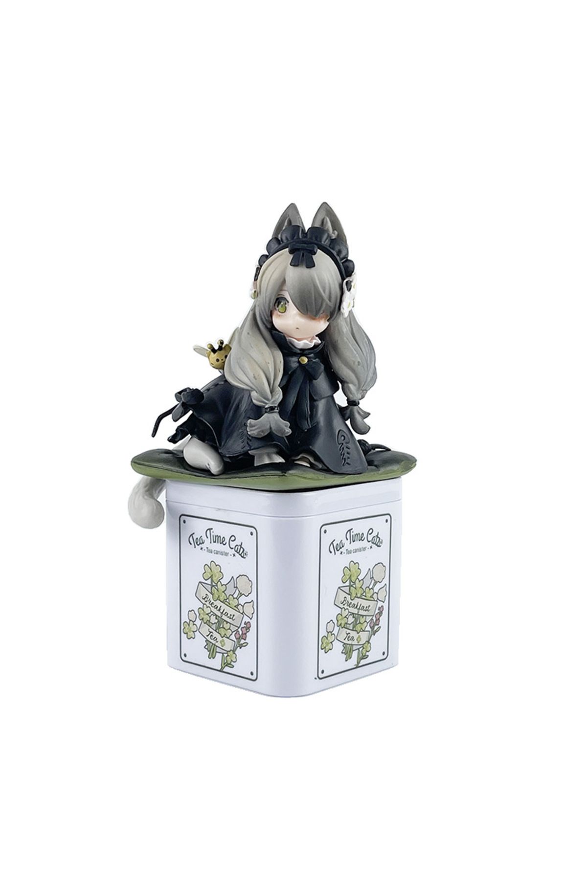 Choice-Anime girl image,cute tiger spotted cat model,tea can cat civet cat,handmade anime doll ornaments... 4