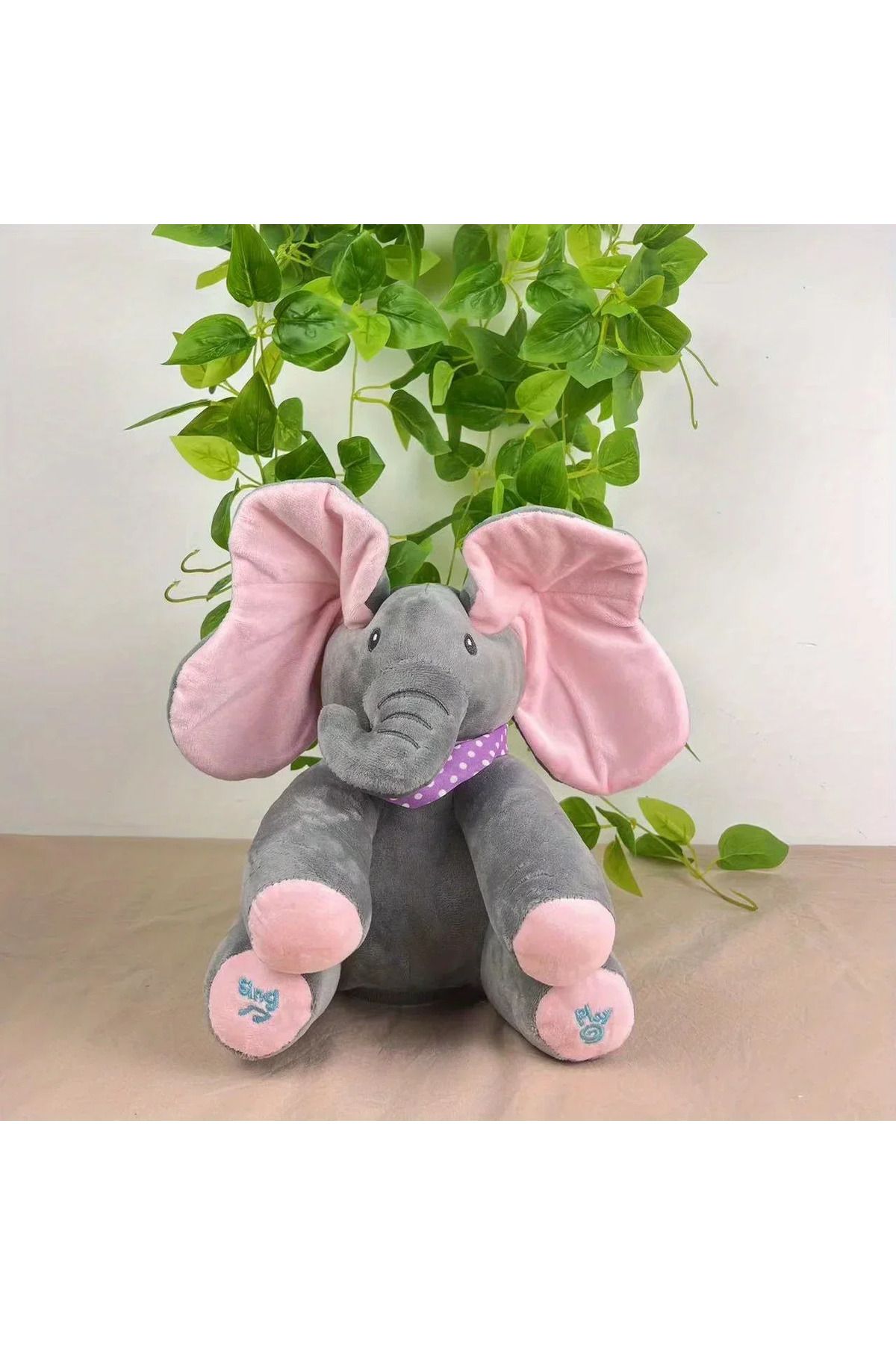 Choice-Newest Hide-and-seek Elephant Plush Toy Baby Hide-and-seek Game Toy Singing Interactive Musical T... 1