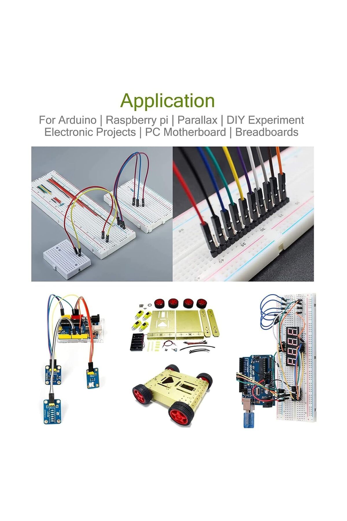 Choice-130pcs Solderless Flexible Breadboard Jumper Wires Kit Wires Dupont Ribbon Cables for DIY Electro... 6