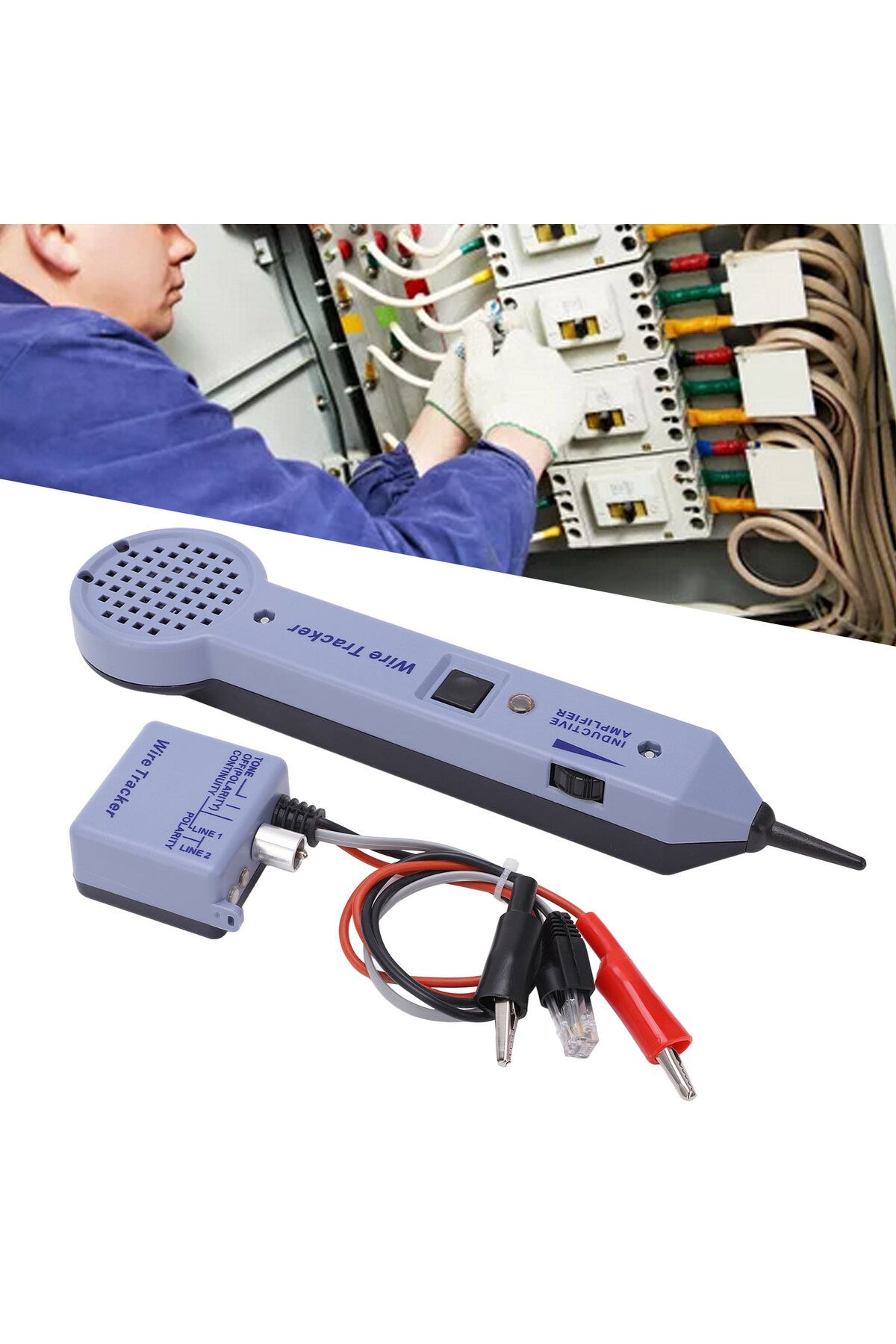 Choice-Network Cable Tracing Tester Kit Audio Adjustable Induction Amplifier Cable Toner Detector Tone T... 2