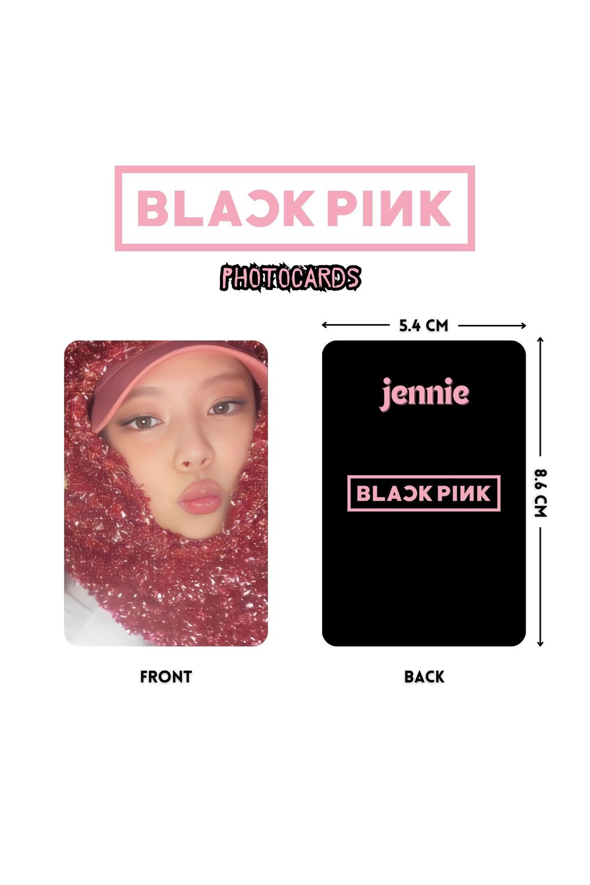 Kpop Dünyasi BLACKPINK '' Jennie '' Photocards Set 1 - Fiyatı