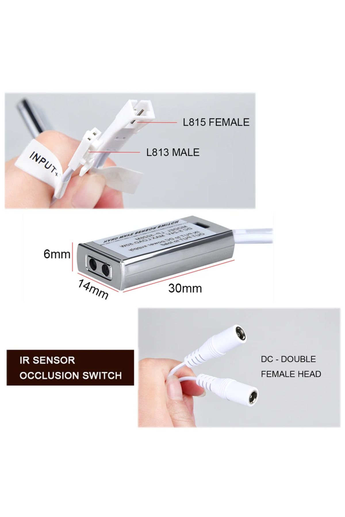 GGBEE-12V/24V IR Door Sensor Gated Occlusion Switch Infrared Proximity Switch Detector 5A Auto ON/OFF I... 6