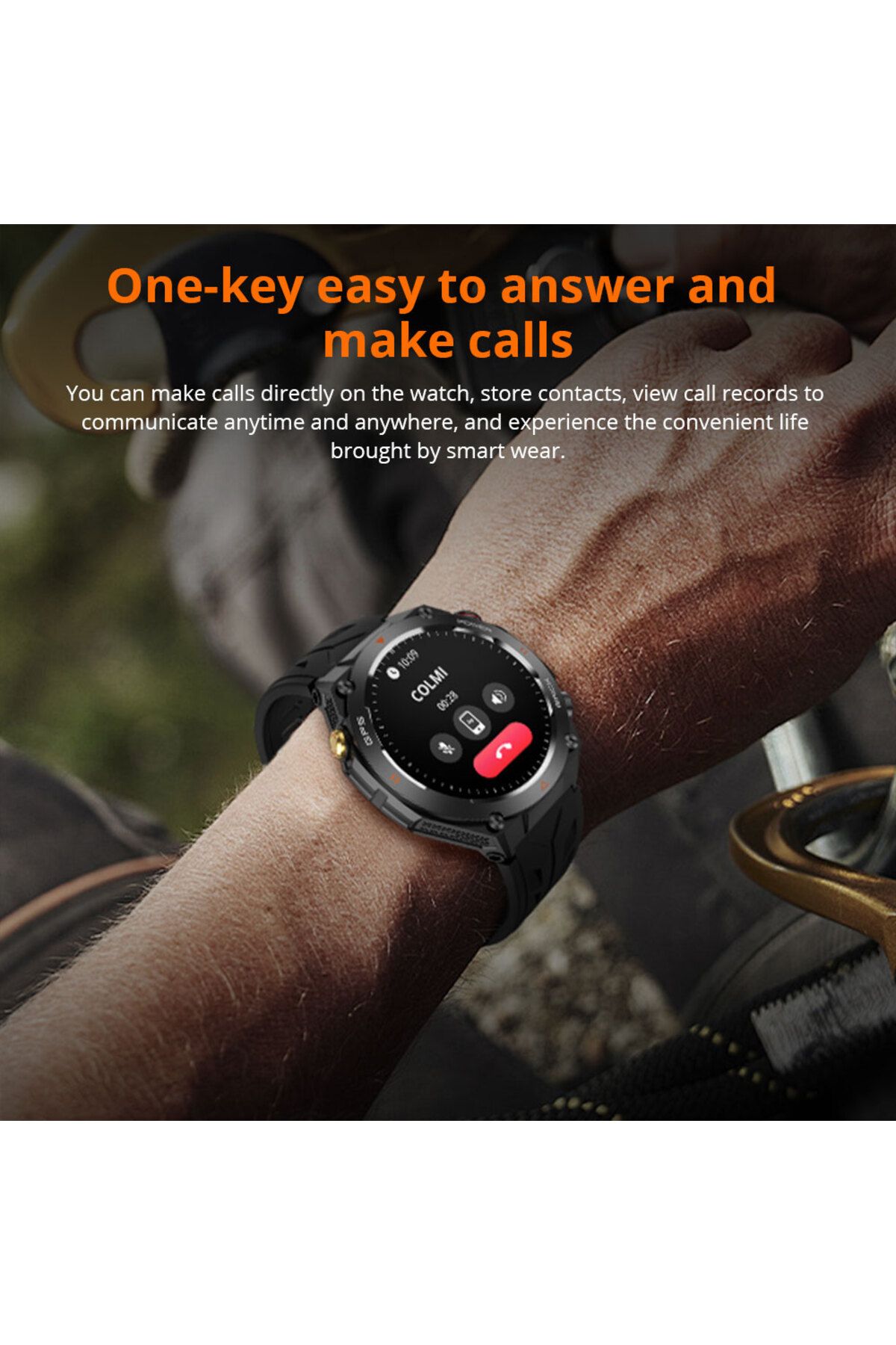 Choice-2024 COLMI V75 GPS Smart Watch 1.45" Ultra HD Display Built-in GPS & Compass Make/Receive Phone C... 6