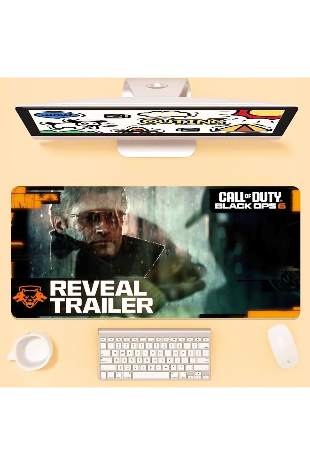 Choice-Game C-Call of Duty Black Ops 6 Mouse Pad Office Large Small Computer PC Keyboard Rubber Game Ant... 7