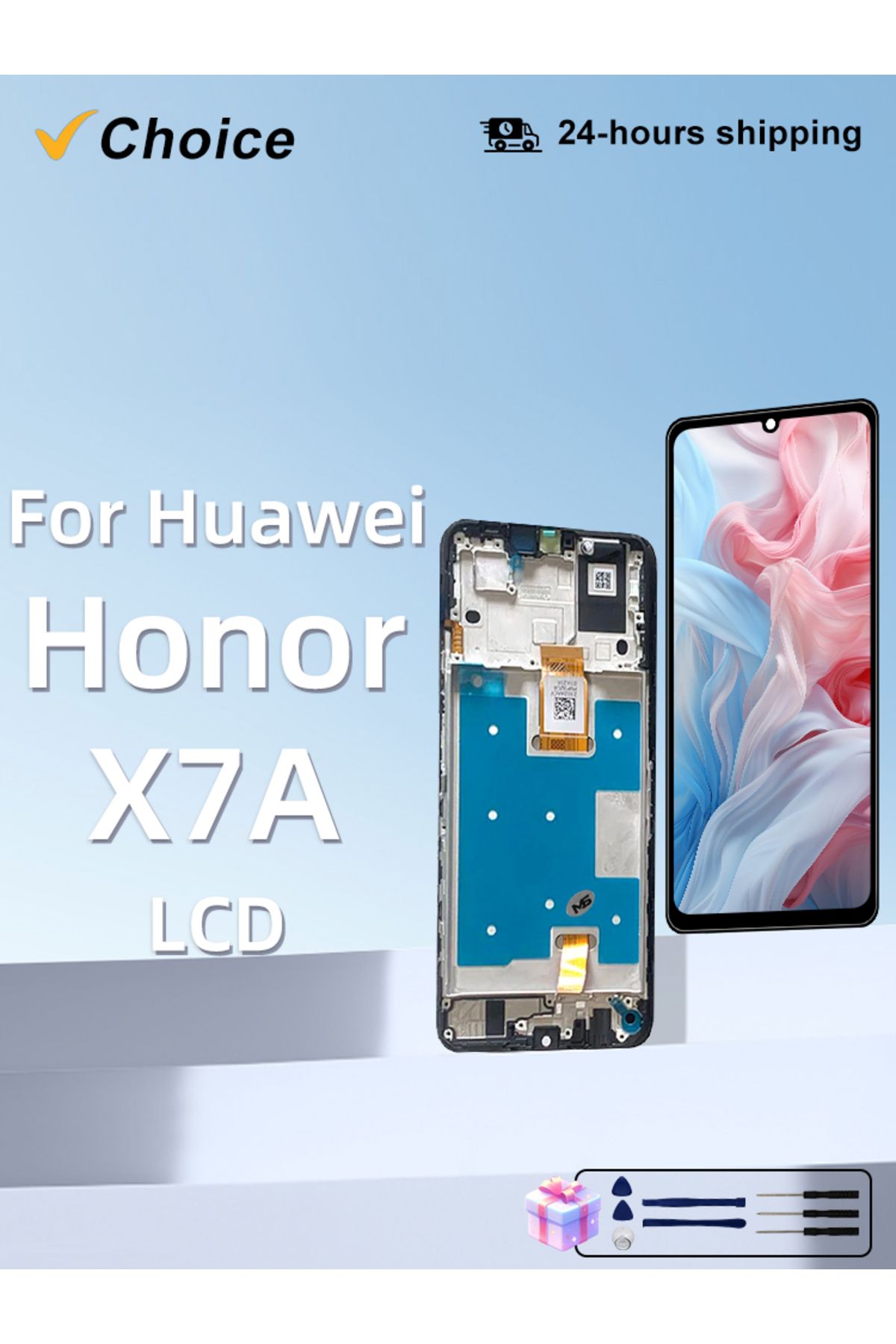 Lyncense-CHOICE 6.75" TFT Display For Huawei Honor X7A LCD RKY-LX1 RKY-LX2 Touch Screen For Honor X7A LCD ... 8