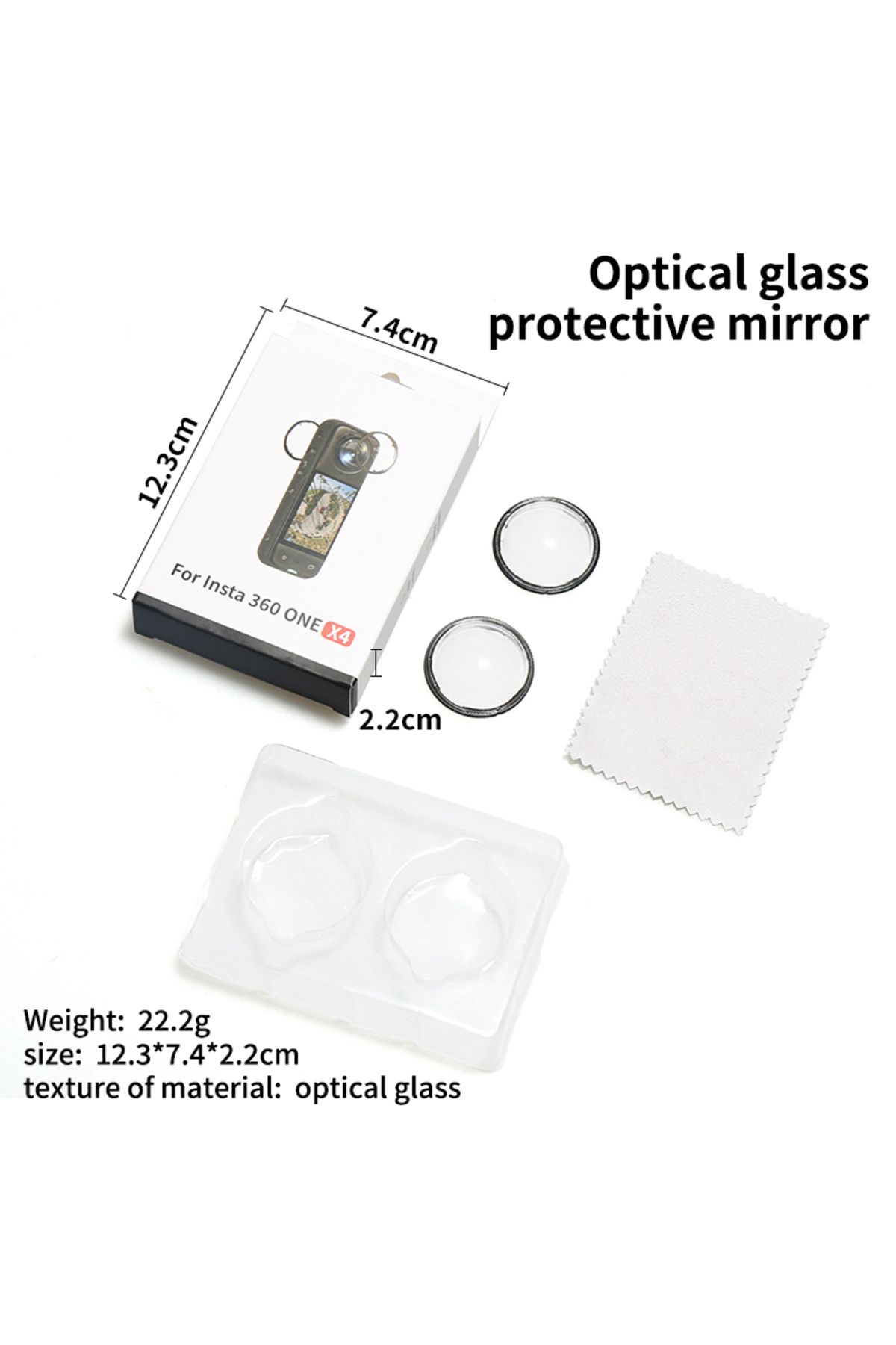 Choice-Pc Suitable For Insta360 X4 Lens Protector, Pc Rotating Scratch Resistant Panoramic Motion Camera Le 3